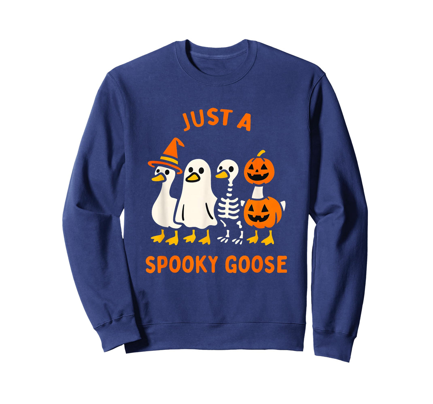 Just a Spooky Goose Silly Halloween Costume Funny Women Kids T-Shirt