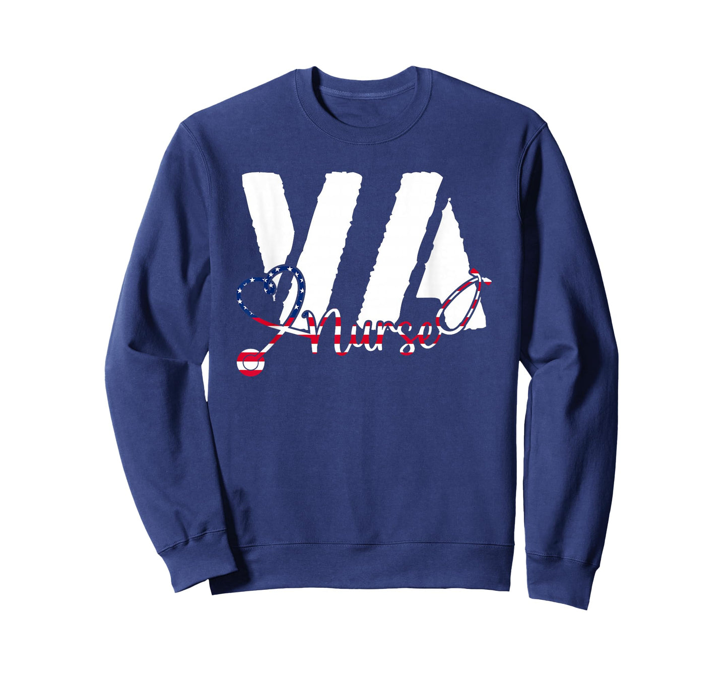 VA Nurse RN American Flag Patriotic 4th of July Veterans Day T-Shirt