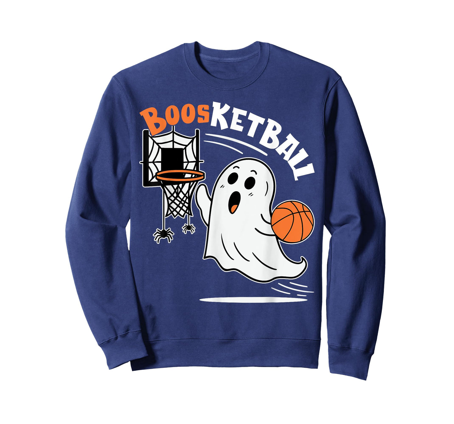 Halloween Ghost Playing Basketball Spooky Ghost Boosketball T-Shirt
