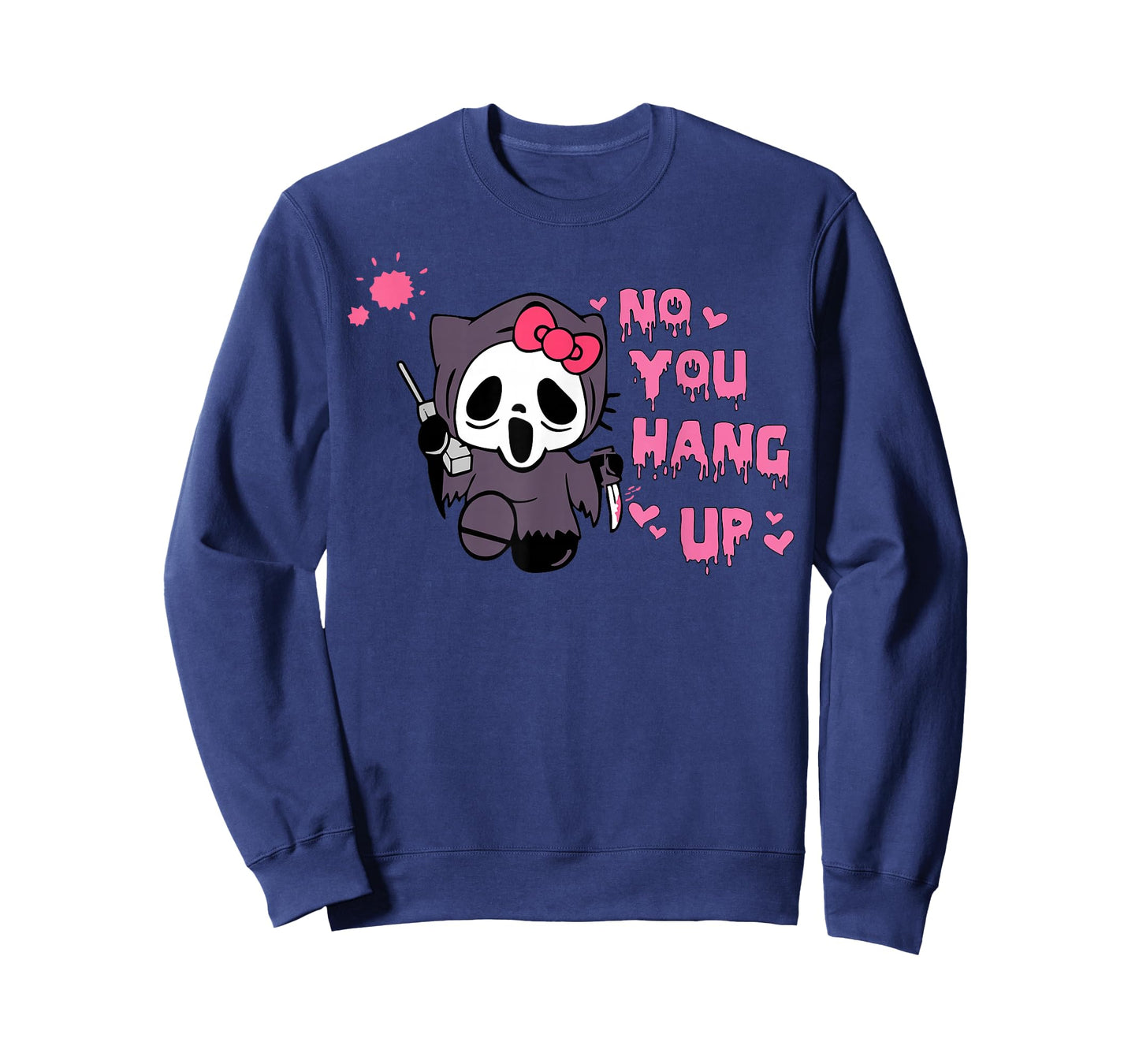 No You Hang Up Cats Horror Skeleton T-Shirt