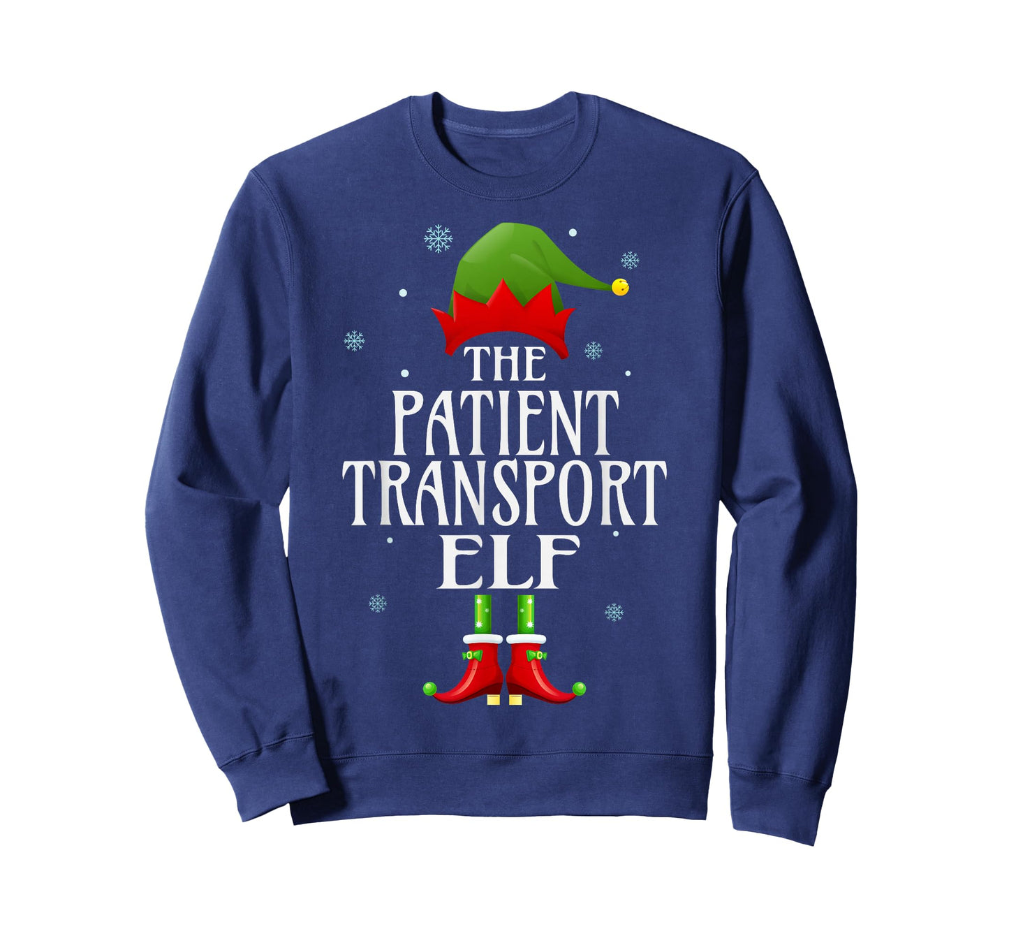 Patient Transport Elf Xmas Funny Family Matching Christmas T-Shirt