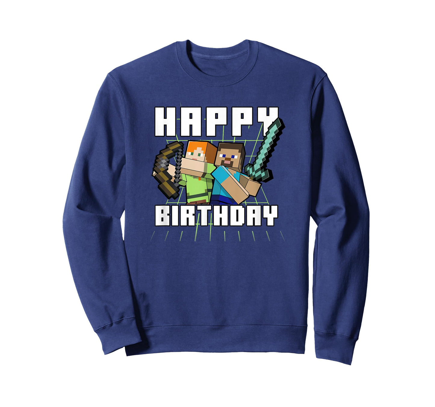 Minecraft Alex & Steve Happy Birthday T-Shirt