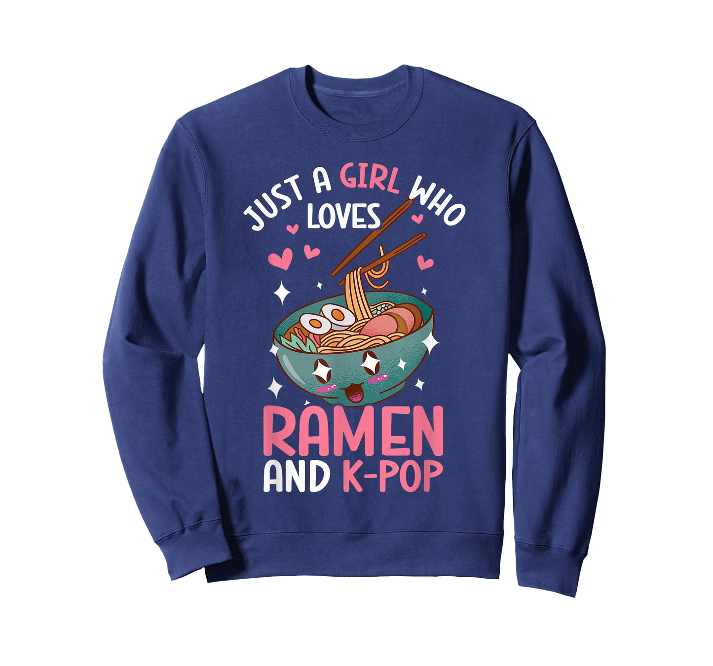 Just A Girl Who Loves Ramen And K-Pop Graphic For Teen Girls T-Shirt