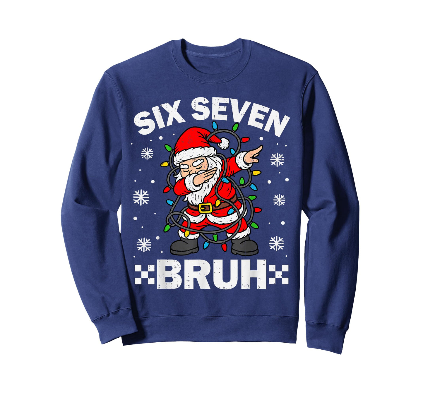 67 Six Seven Bruh Christmas 6 7 Meme Slang Xmas Men Boy Kids T-Shirt