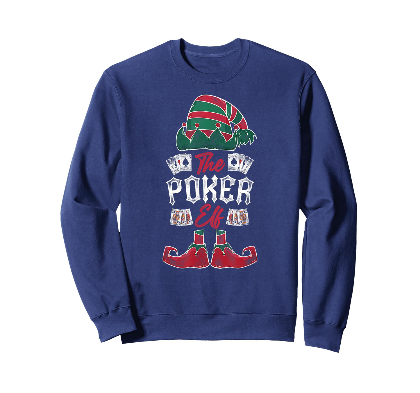 Poker Christmas Elf Vintage The Poker Elf T-Shirt
