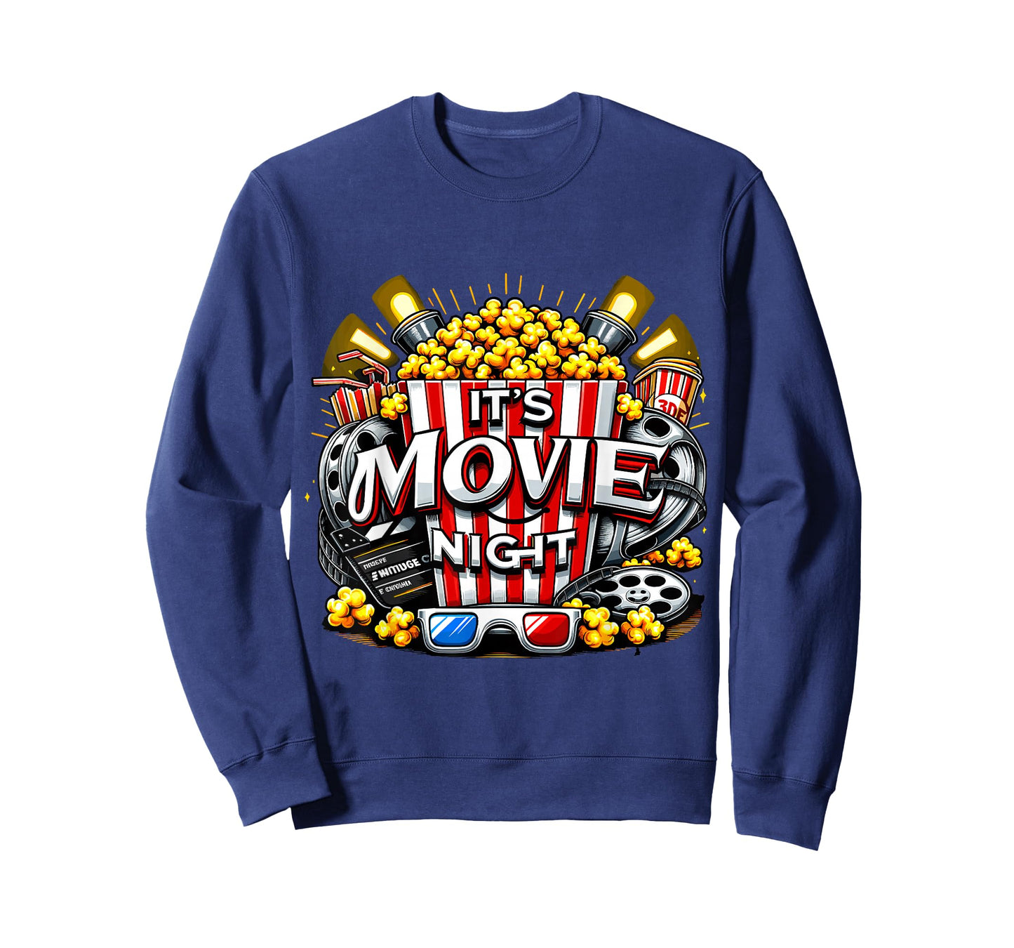 It's Movie Night Popcorn Cinema T-Shirt