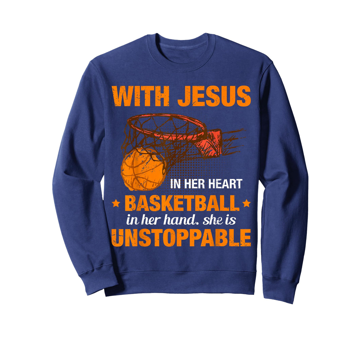 Christian Basketball Girl Religious Jesus Basketball Lover T-Shirt
