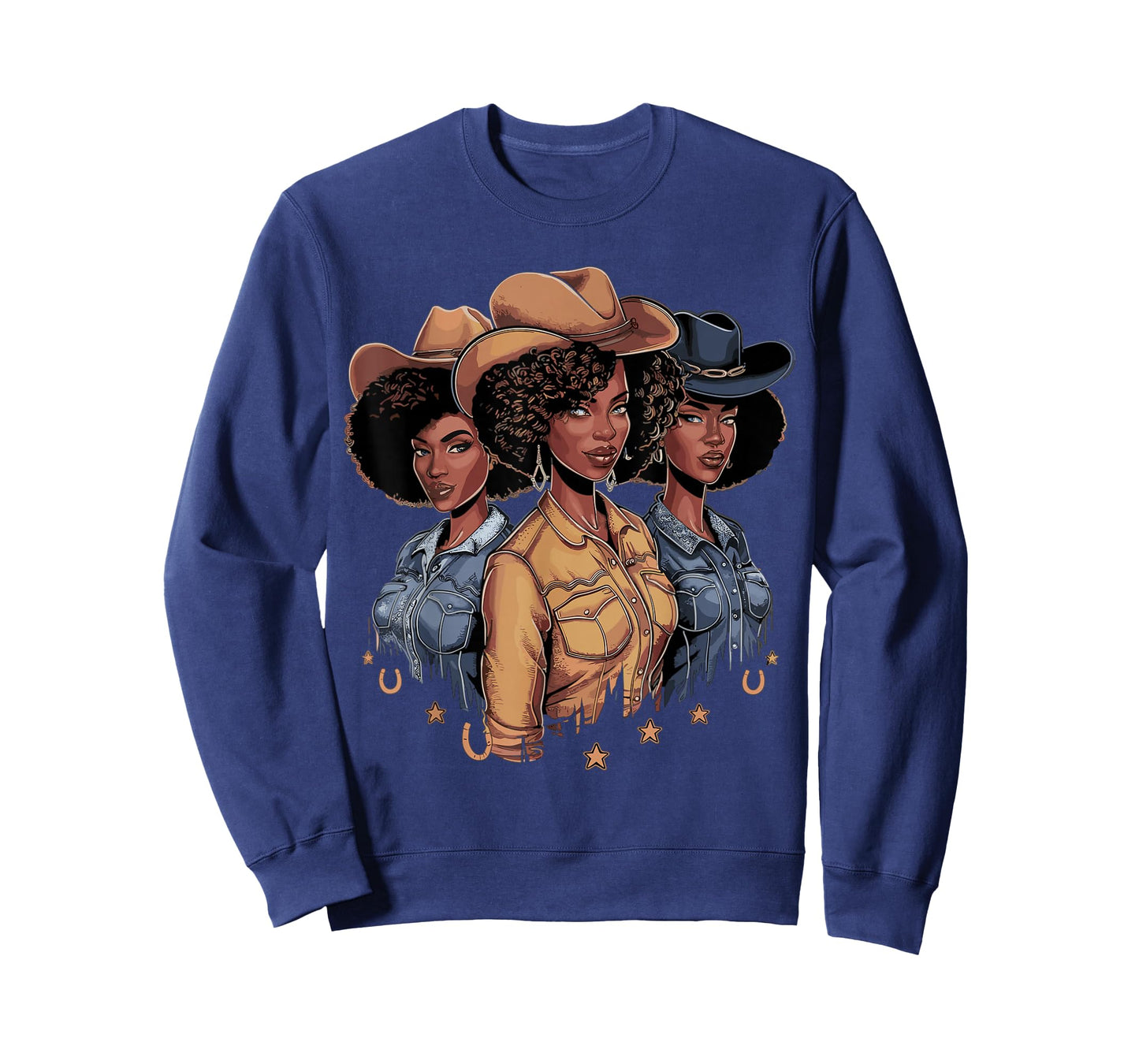 Black Cowgirl Rodeo Melanin T-Shirt