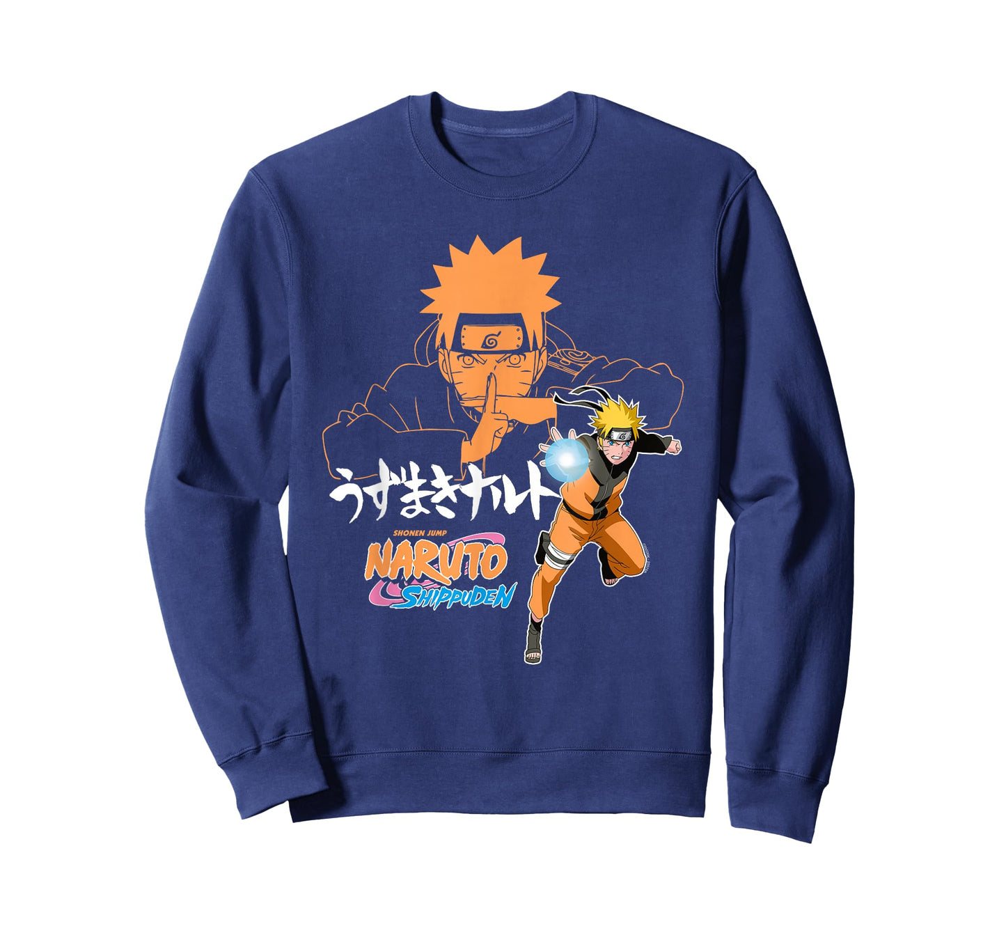 Naruto Shippuden Naruto Uzumaki Jutsu with Kanji Anime T-Shirt