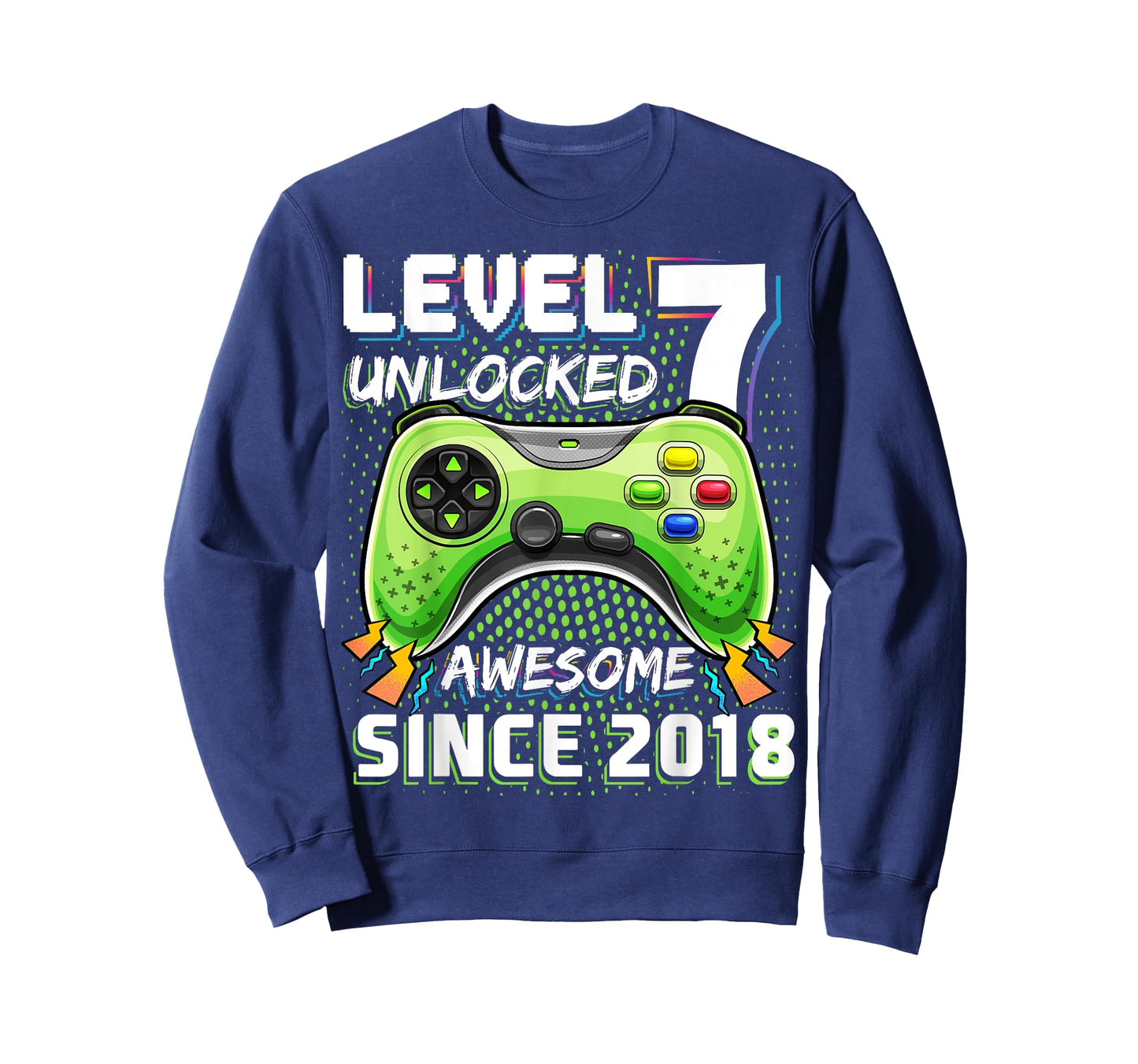 7th Birthday Boy Level 7 Gamer 7 Year Video Game Party T-Shirt