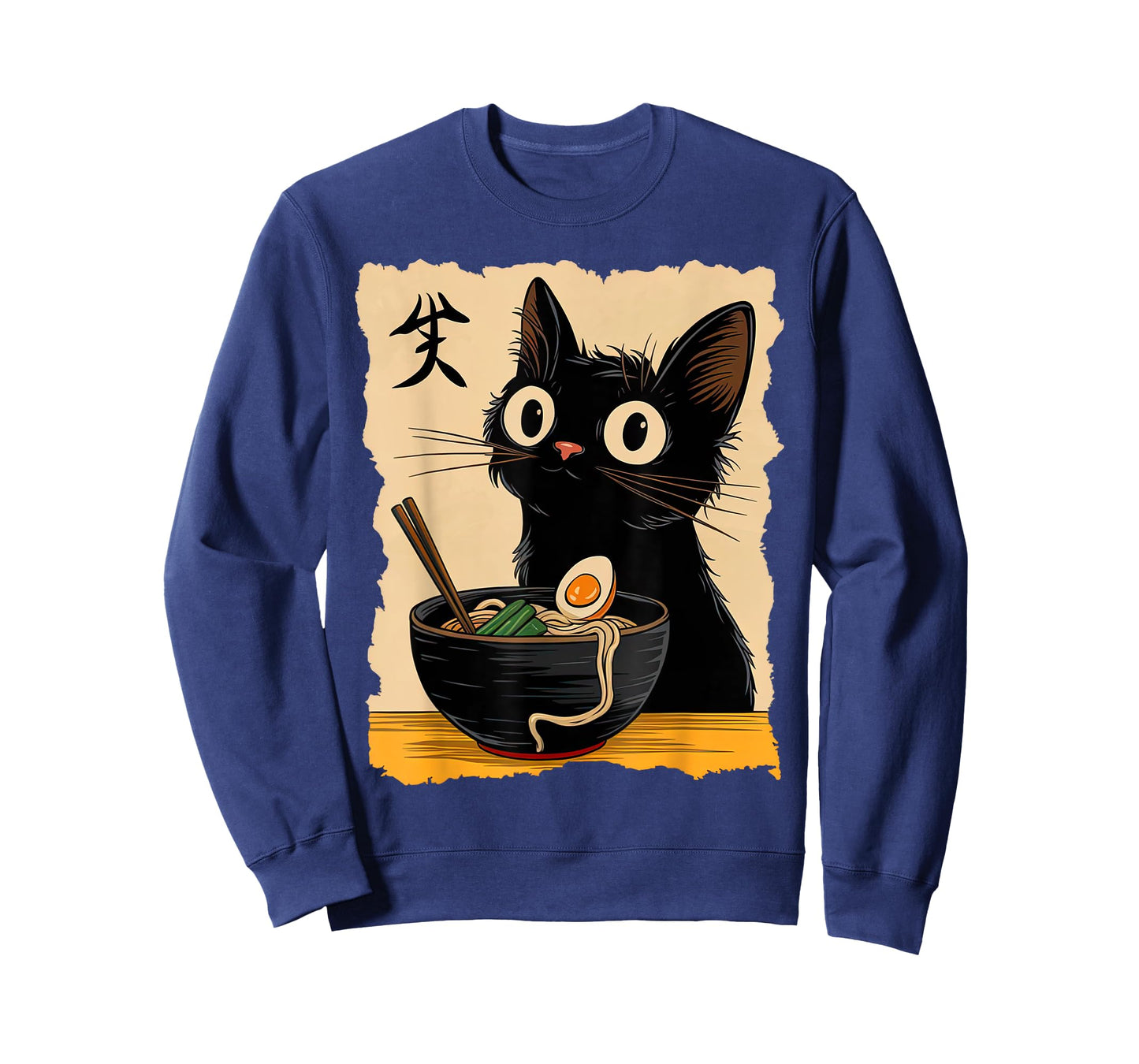 Black Cat Ramen Japanese Kawaii Anime Cat Ramen T-Shirt