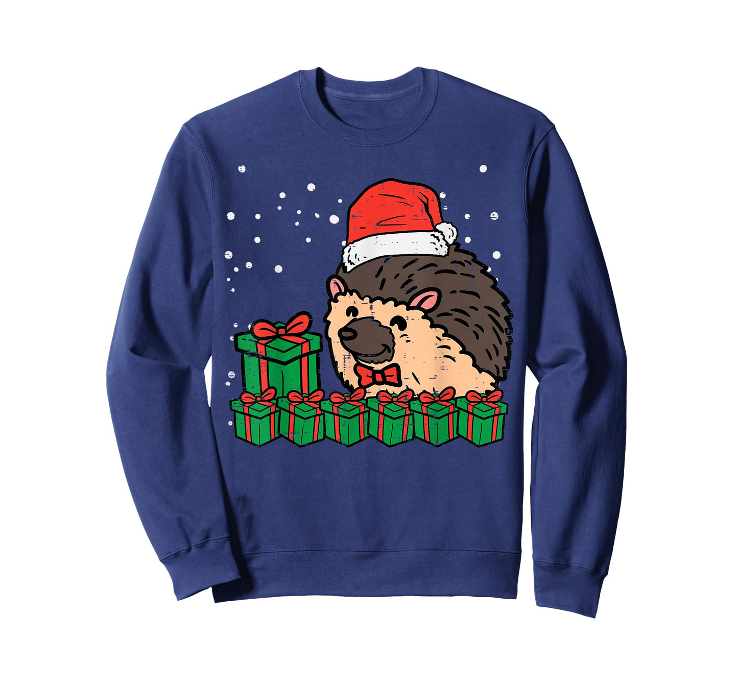 Christmas Hedgehog Santa Cute Xmas Porcupine Men Women Kids T-Shirt