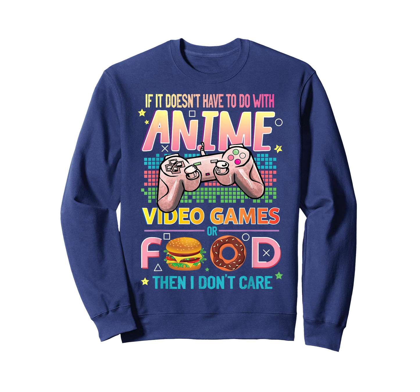 Anime Video Games Food - Anime Lovers Gifts Idea Girls Boys T-Shirt Small