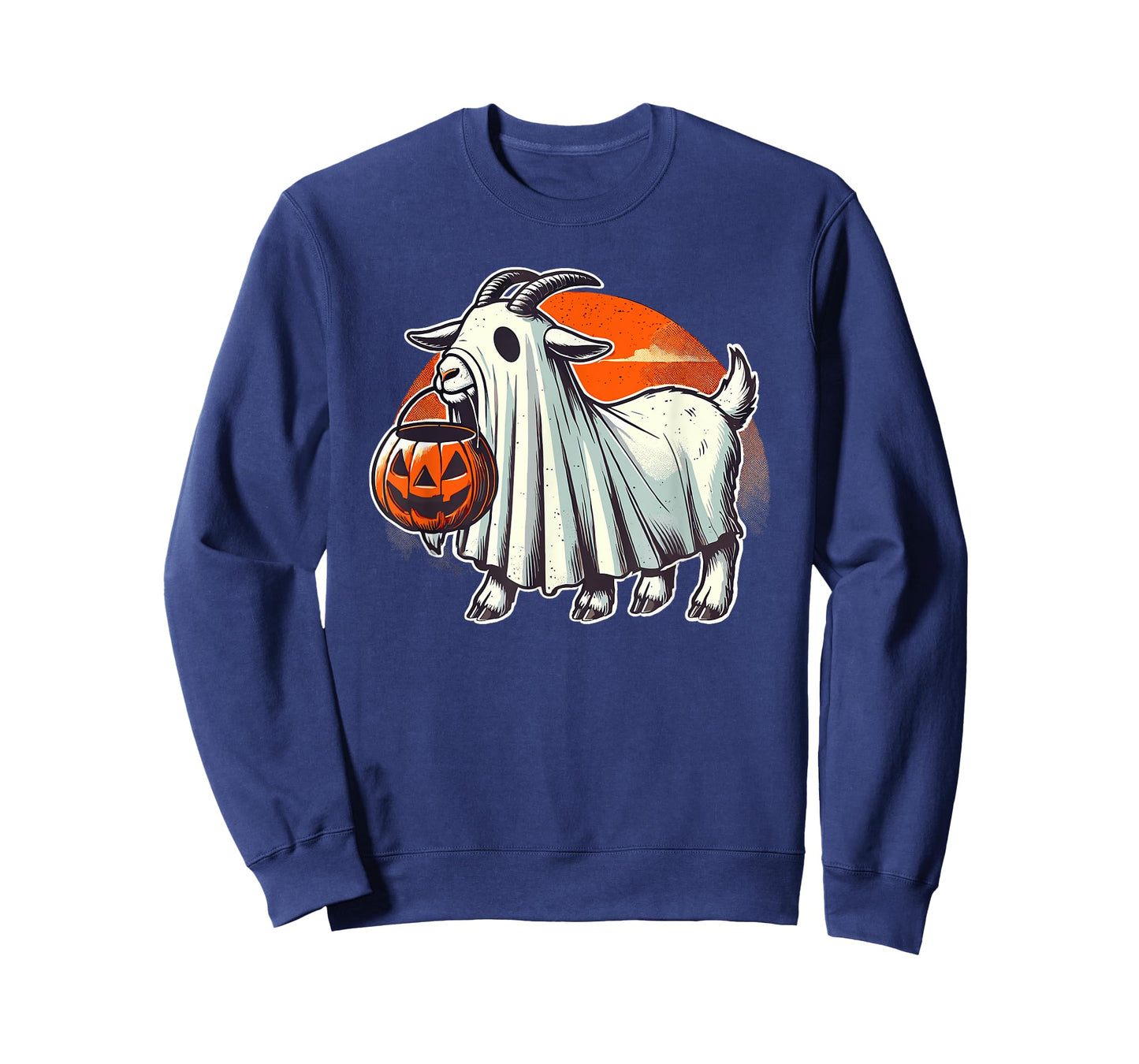 Cute Goat Ghost Pun Meme Trick or Treat Funny Halloween T-Shirt