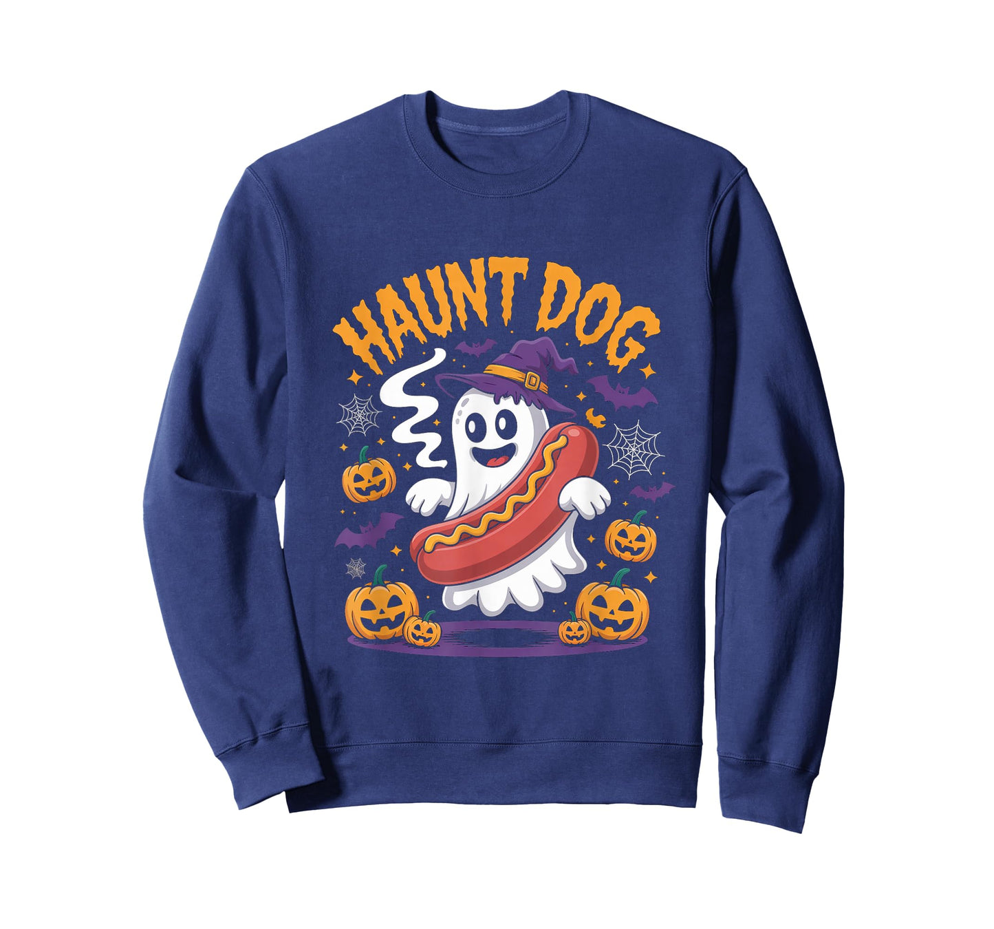 Haunt Dog Ghost Hotdog Halloween Humor T-Shirt