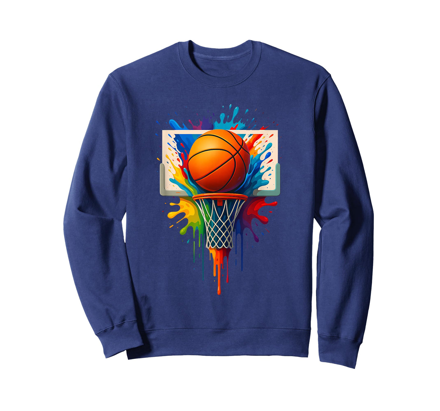 Colorful Basketball Splash Baller Tie Dye Color Team Player T-Shirt