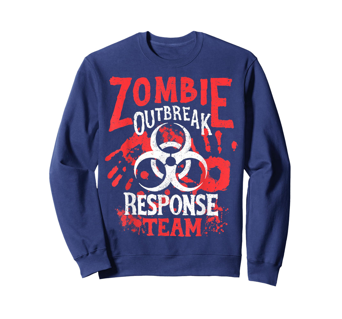 Zombie Outbreak Halloween Response Team Funny Men Apocalypse T-Shirt