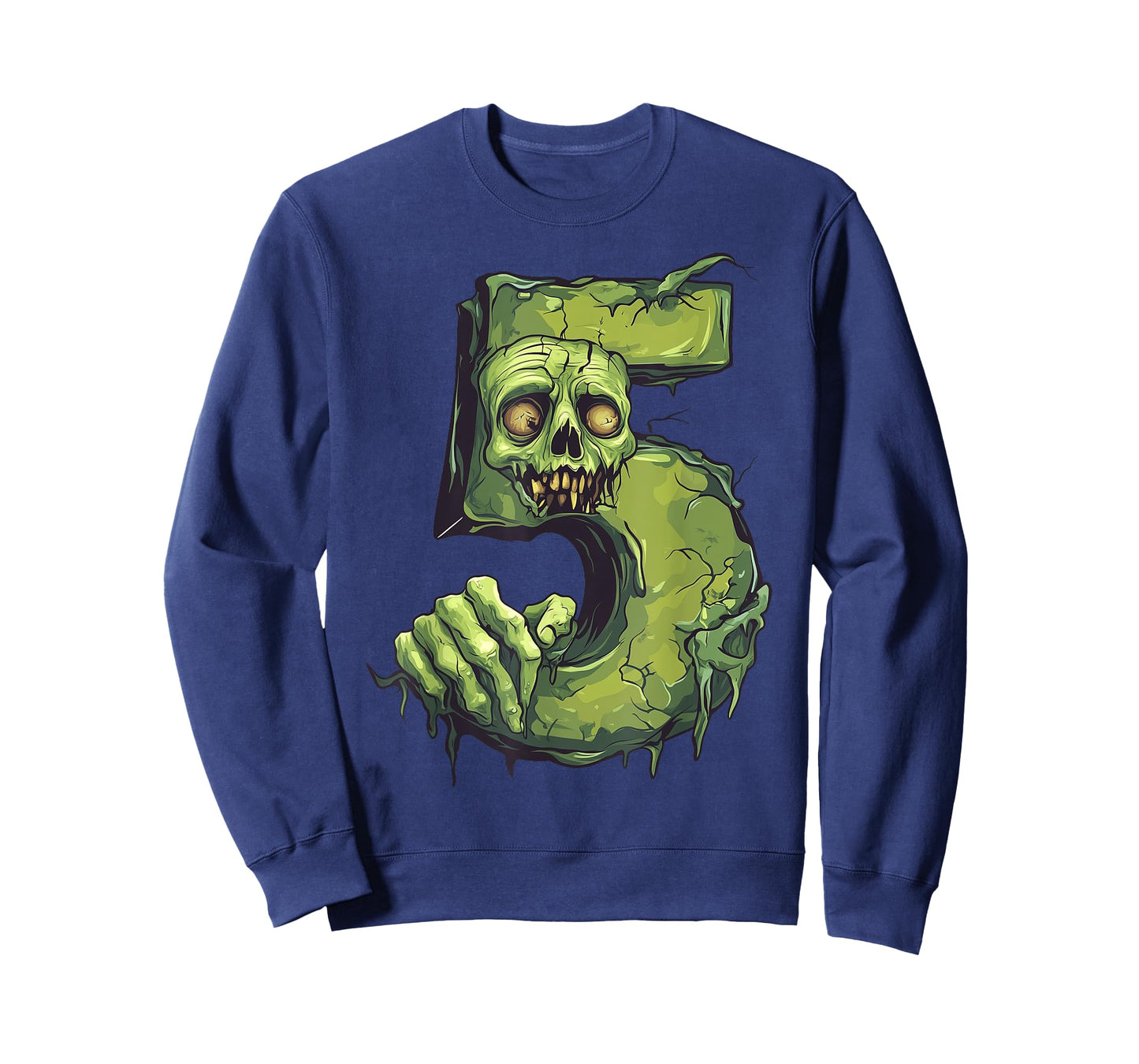 Fun 5th Birthday Zombie Halloween Themed 5 Year Old Kids T-Shirt