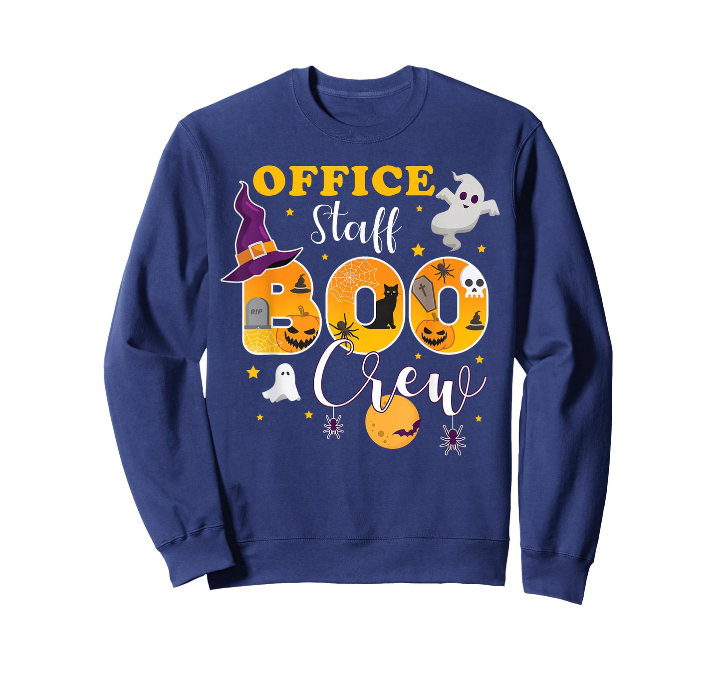 Office Staff Boo Crew Matching Halloween Costume T-Shirt