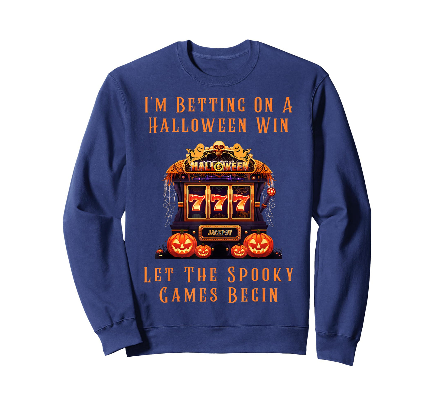 Betting On A Halloween Win 777 Jackpot Spooky Creepy Casino T-Shirt