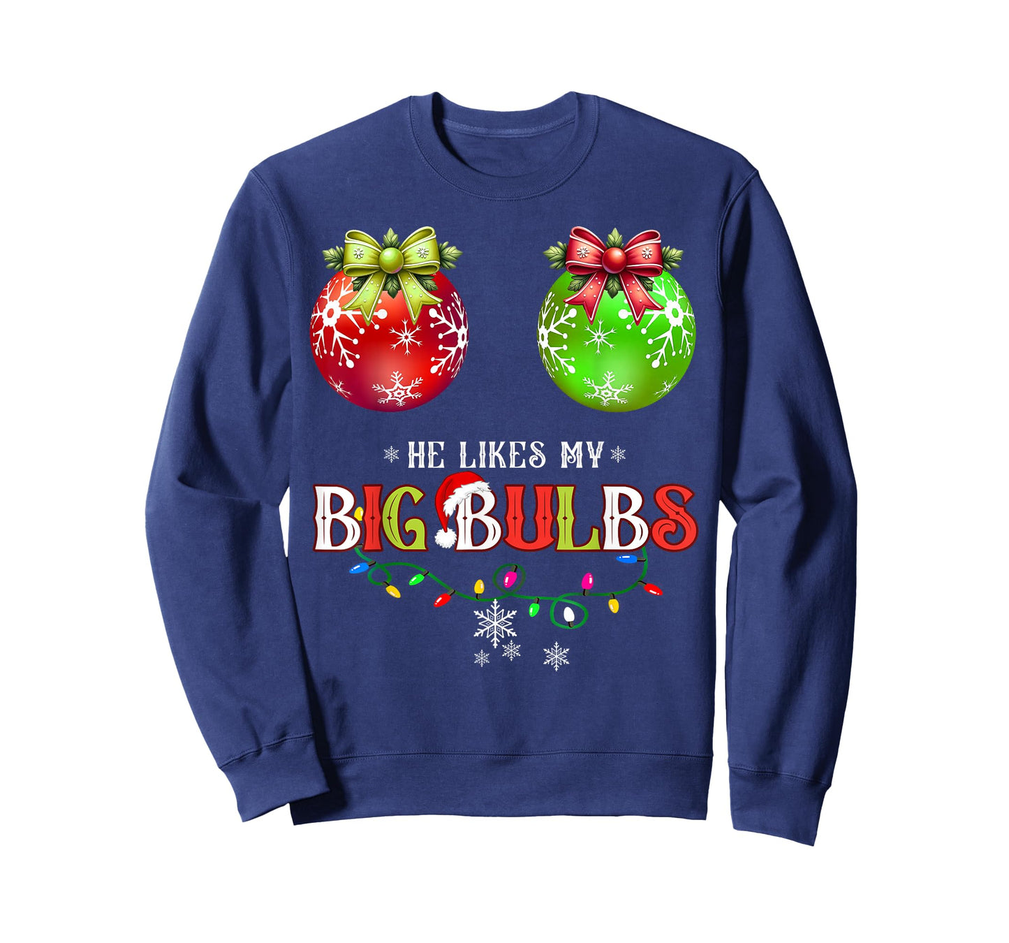 He Likes My Big Bulbs I Love His Peppermint Stick Couples T-Shirt