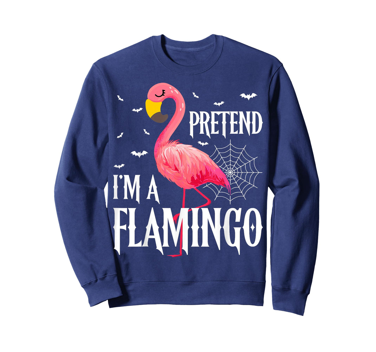 Pretend I'm A Flamingo Spooky Ghost Trick or Treat Halloween T-Shirt