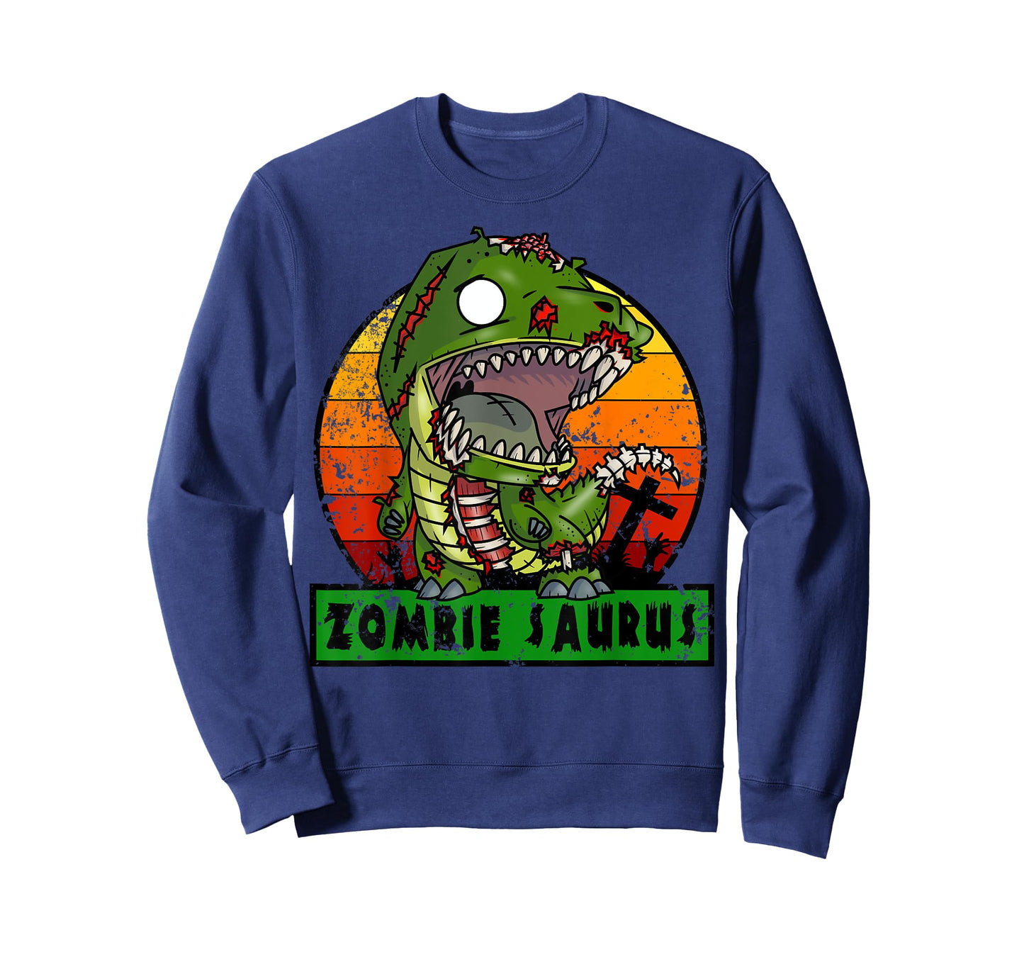 Zombie Saurus Zombiesaurus Dinosaur Halloween Costume Boys T-Shirt