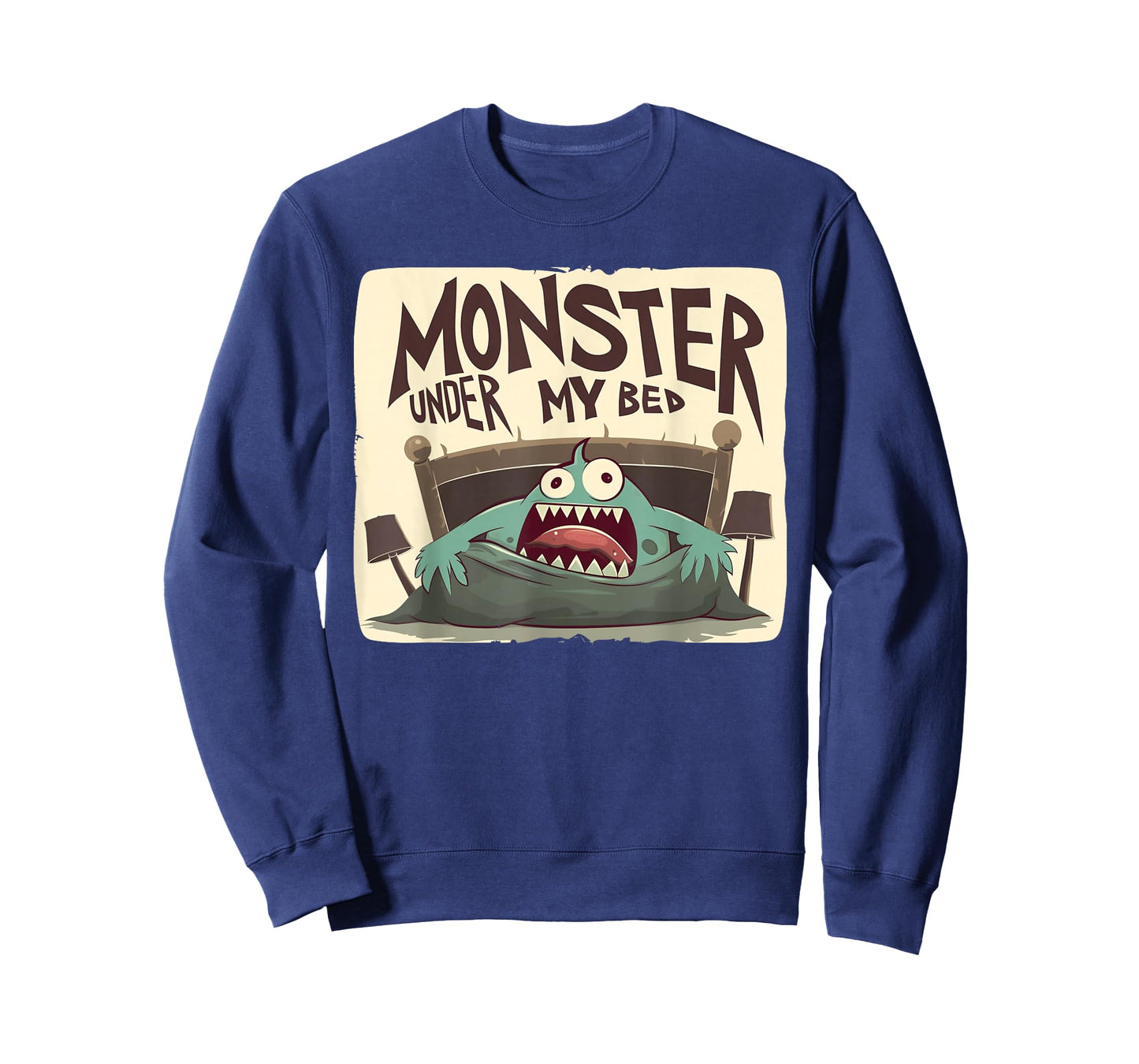 Funny scared Monster under Bed in Children's Room Costume T-Shirt