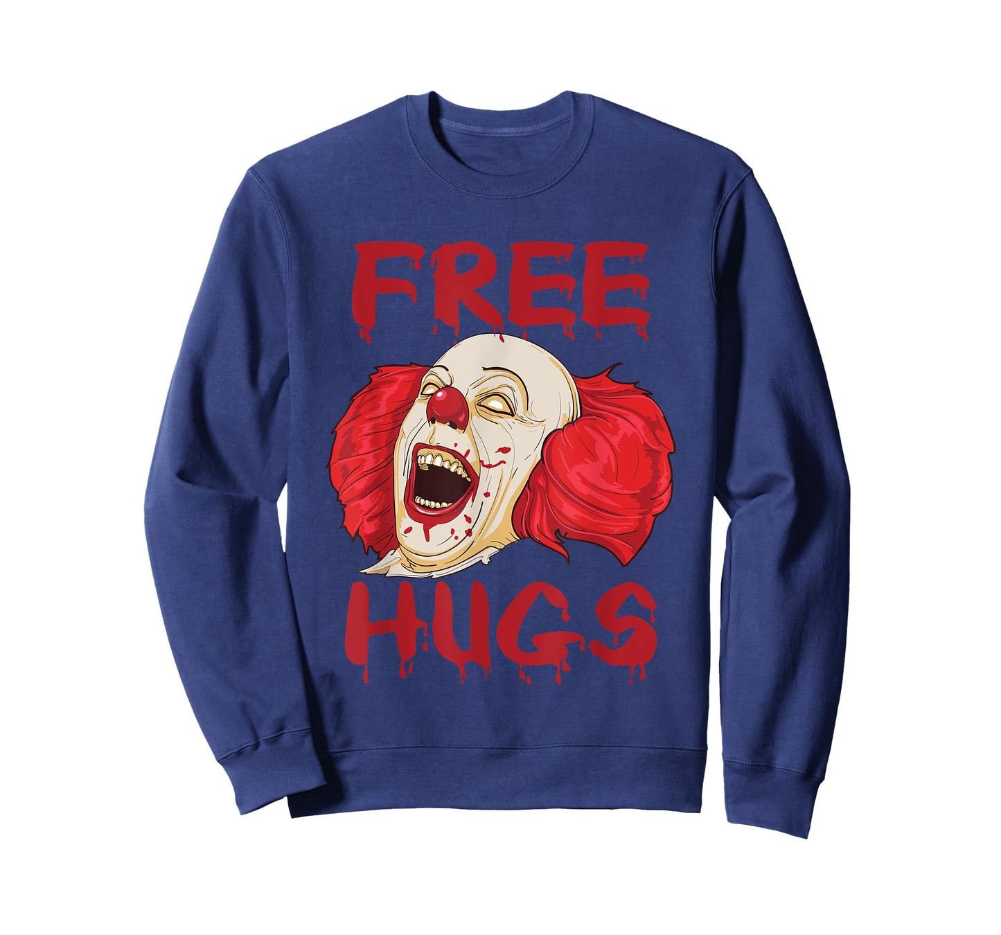 Free Hugs Halloween Evil Killer Scary Clown Horror Gift T-Shirt