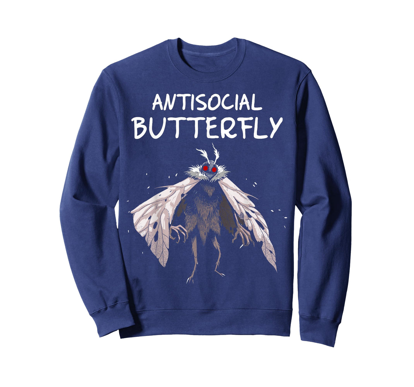 Mothman Shirt Antisocial Butterfly Introvert Cryptid T-Shirt