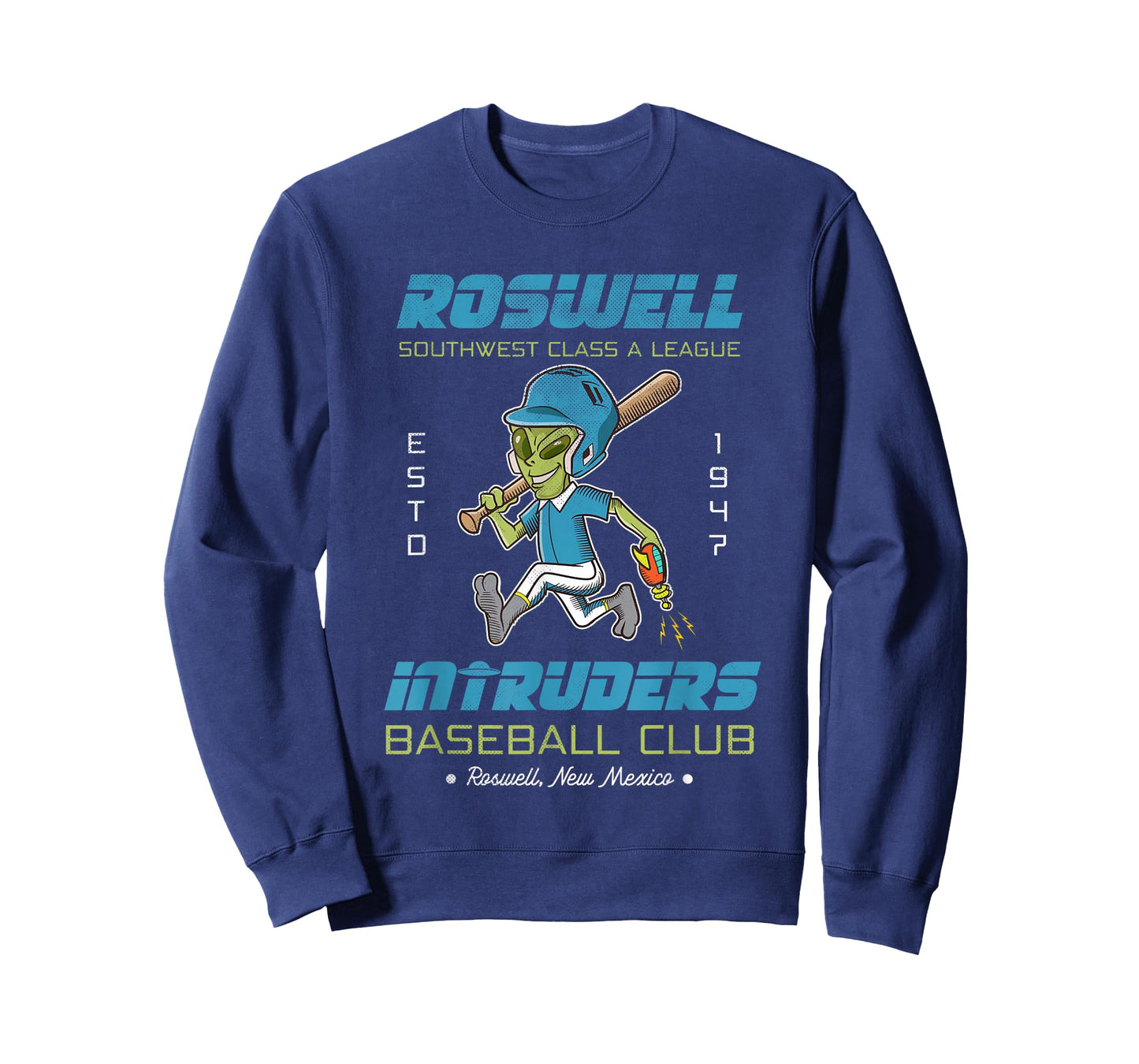 Roswell NM Intruders Minor League Retro Baseball Team T-Shirt