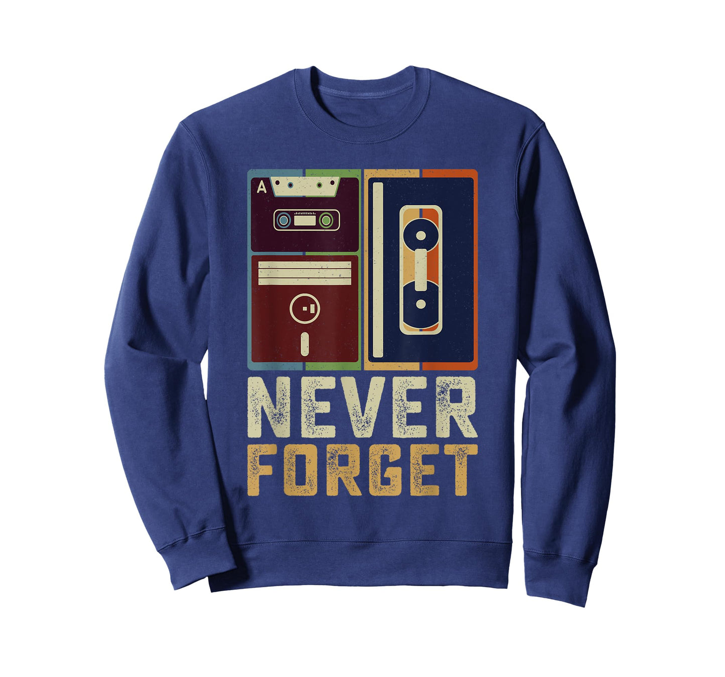 Never Forget Retro Vintage Cool 80s 90s Funny Geeky Nerdy T-Shirt
