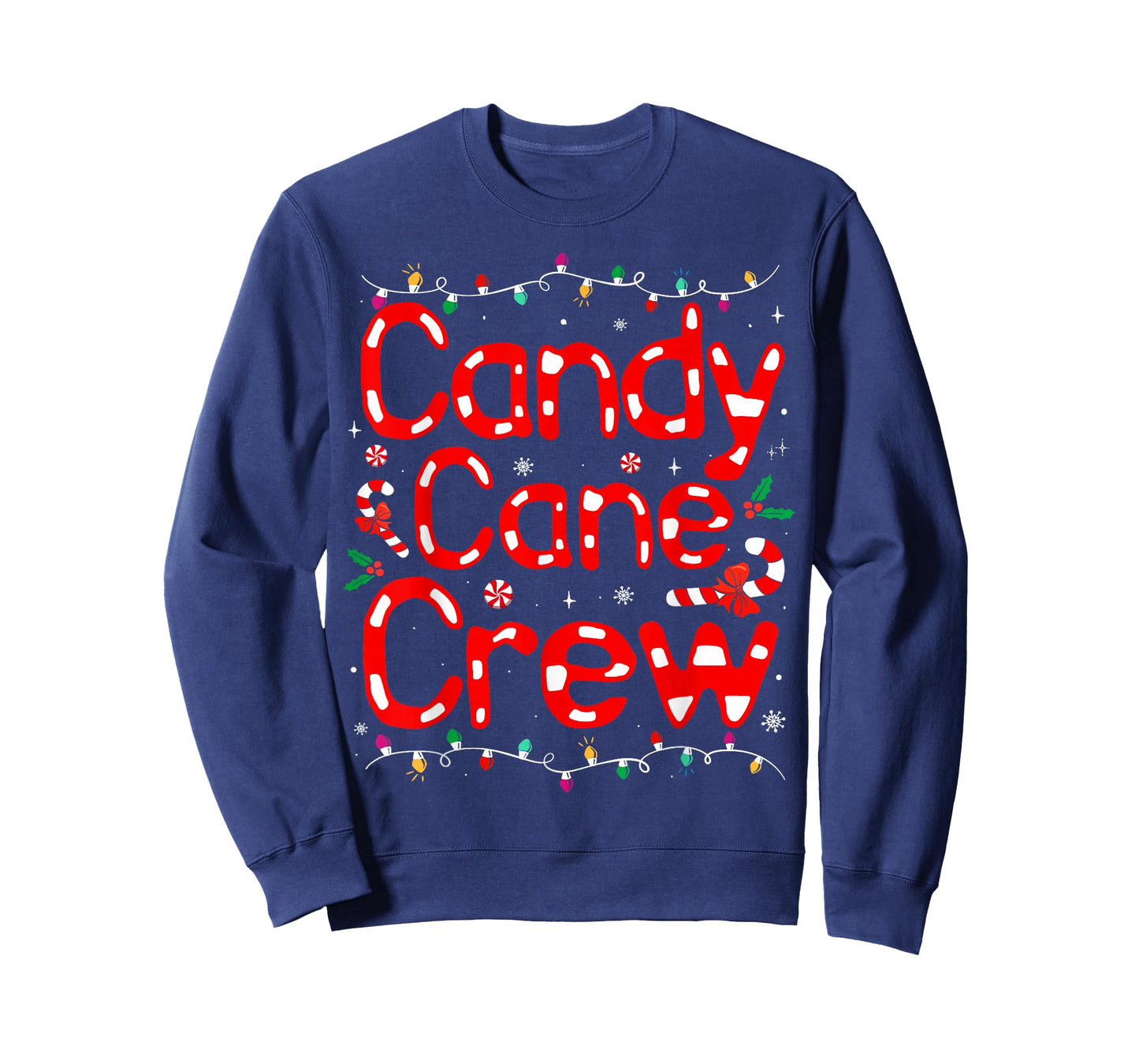 Candy Cane Crew Christmas Candy Love Funny Family Pajama T-Shirt