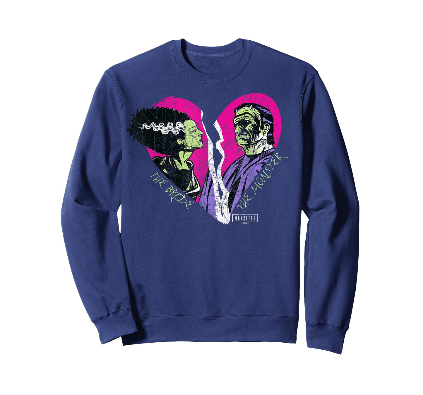 Universal Monsters The Bride & The Monster Heart T-Shirt
