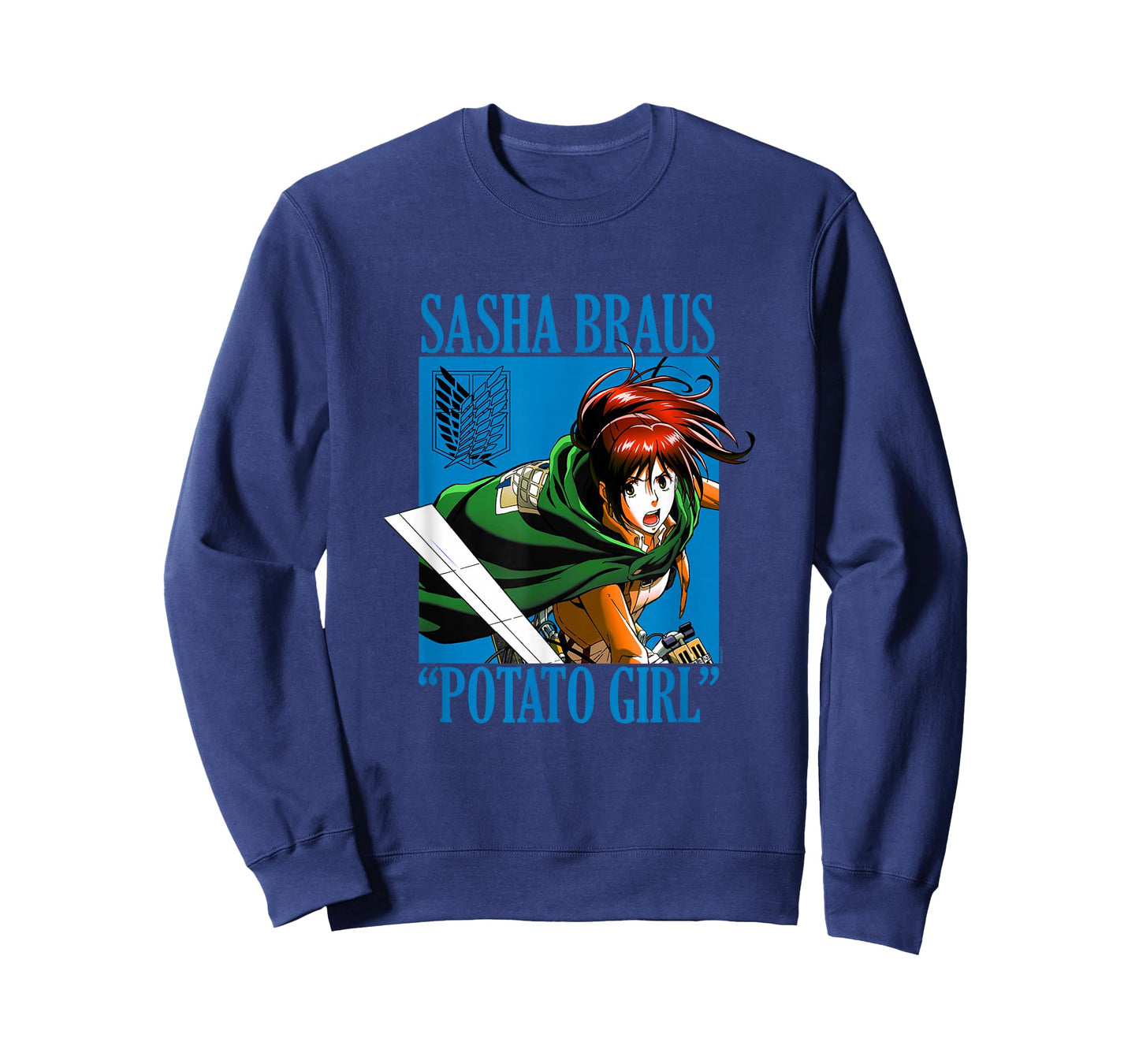 Attack on Titan Sasha Braus Potato Girl AOT Anime T-Shirt