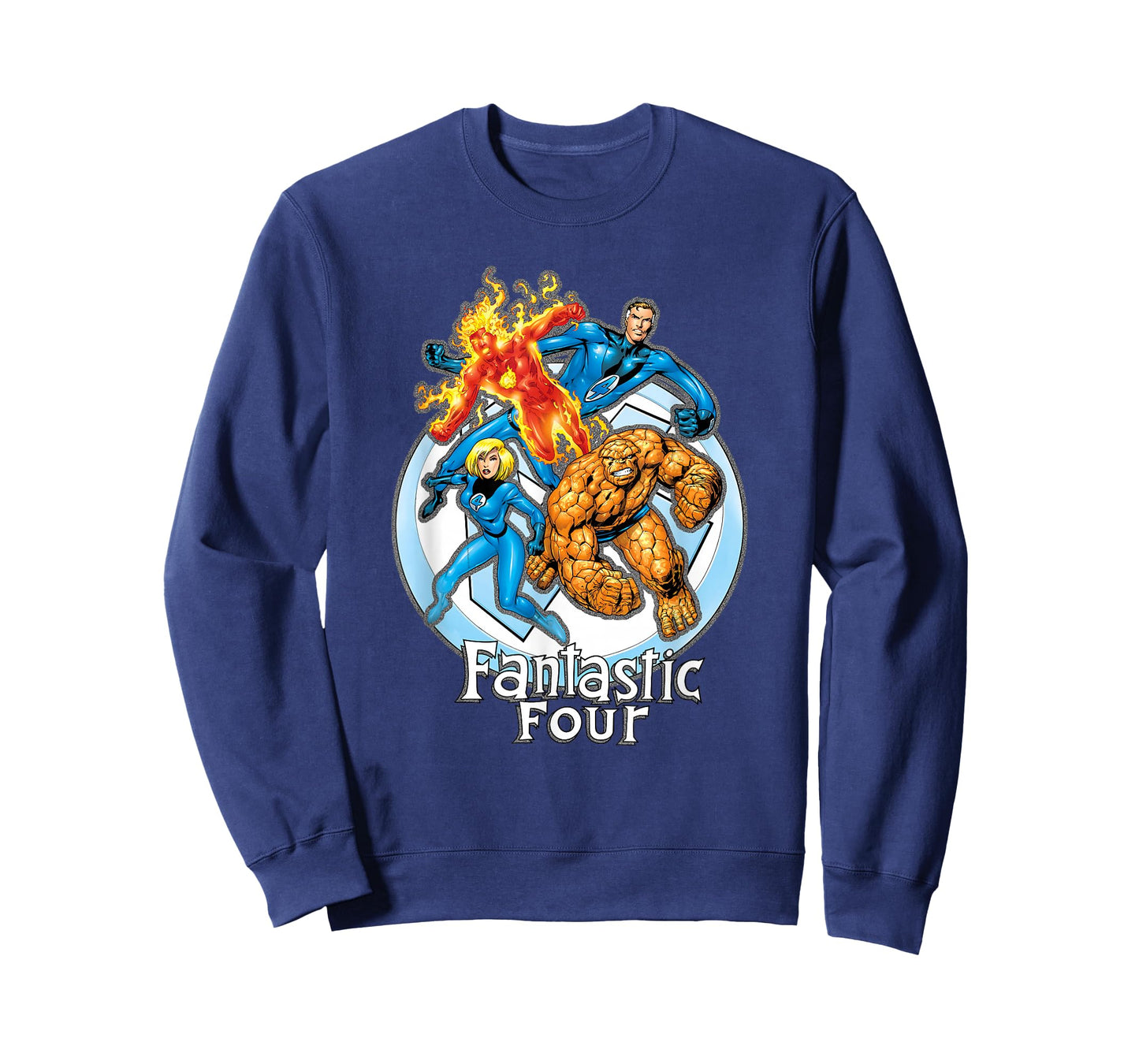 Marvel Fantastic Four Hero Poses Group Shot Poster T-Shirt
