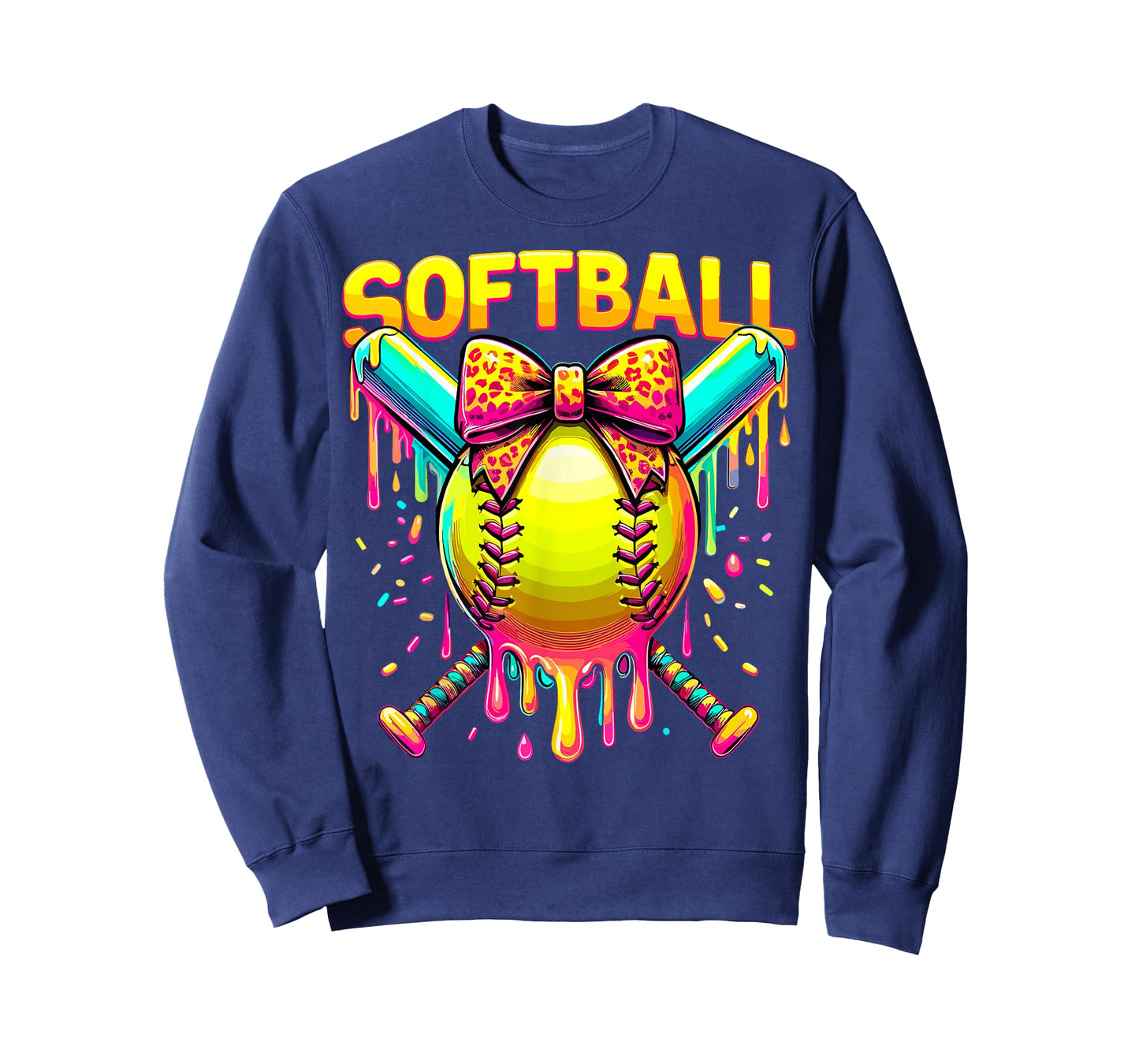Softball Player Girl Drip T-Shirt