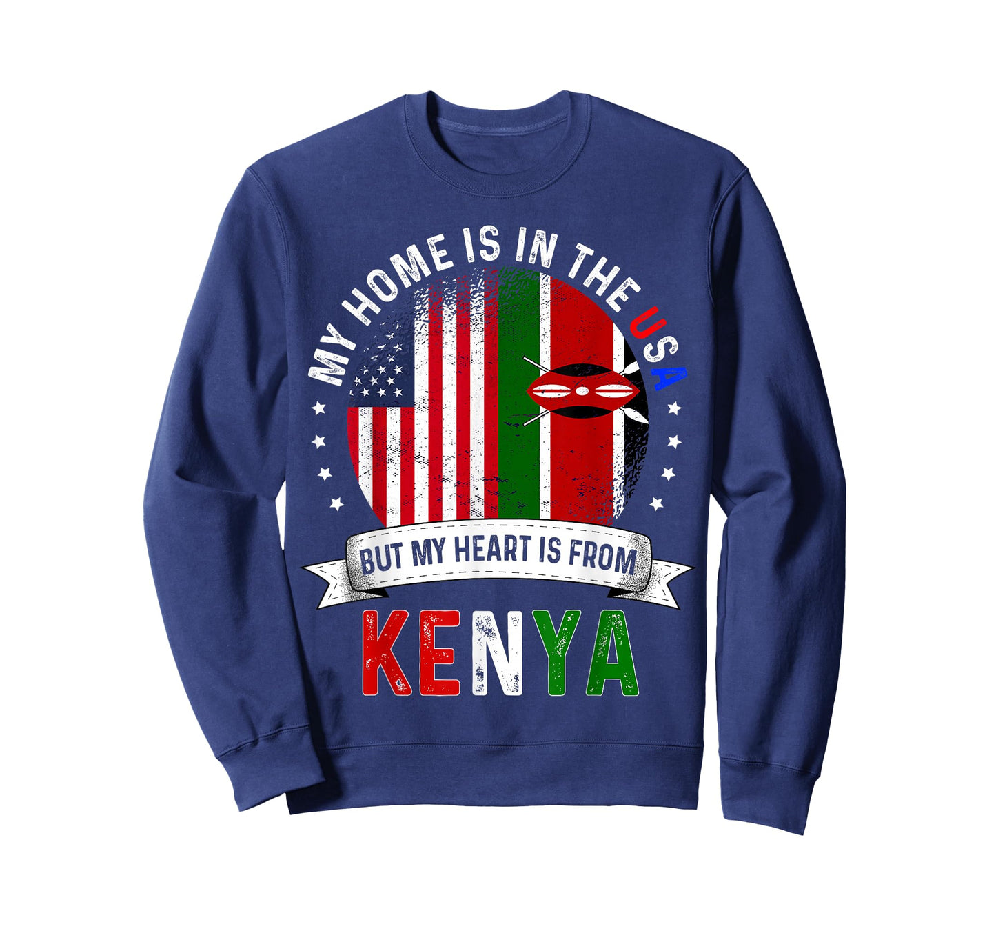 kenyan American Patriot Heart is from kenya Flag T-Shirt