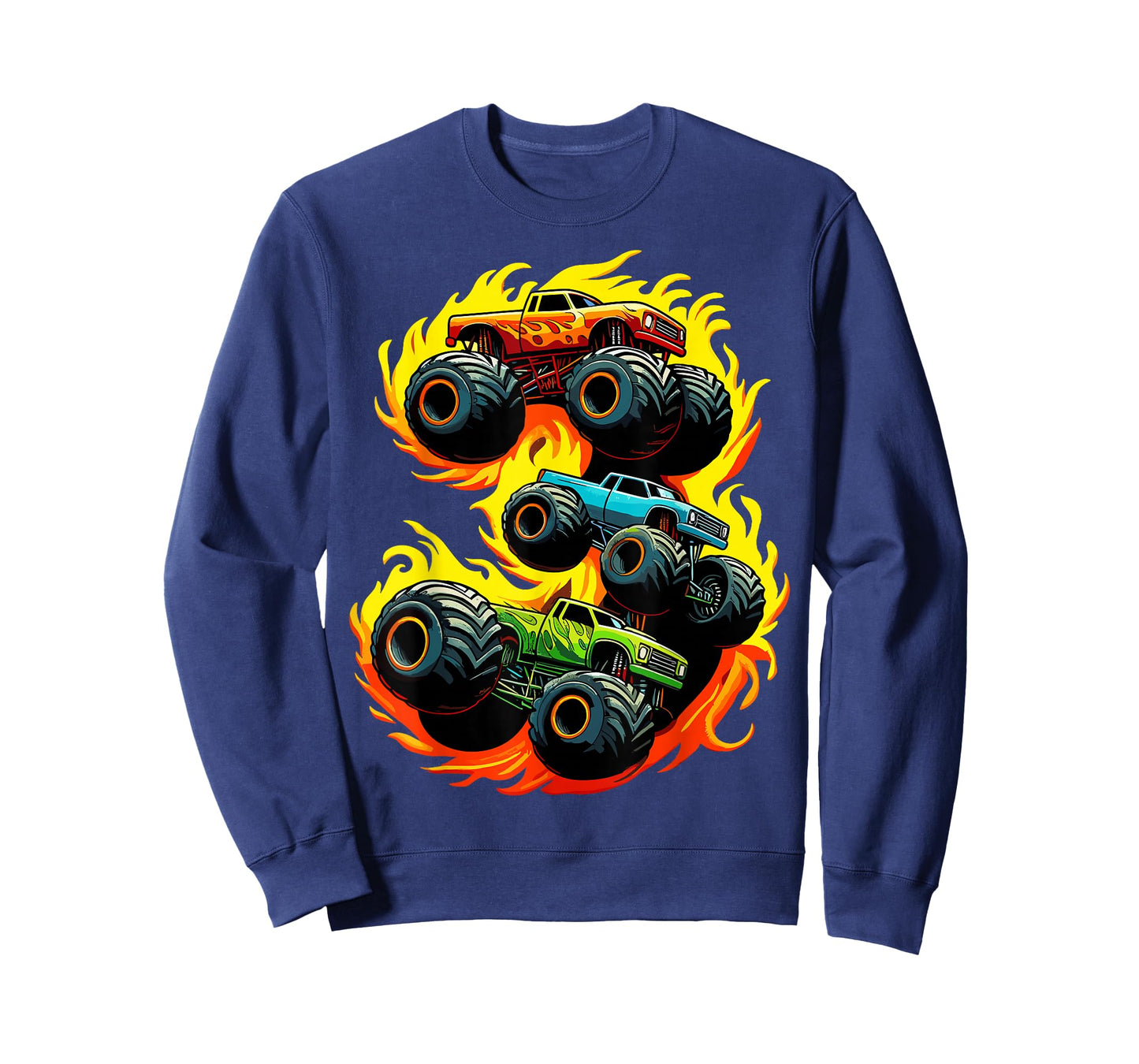 3 Year Old 3rd Birthday Boy Monster Truck T-Shirt