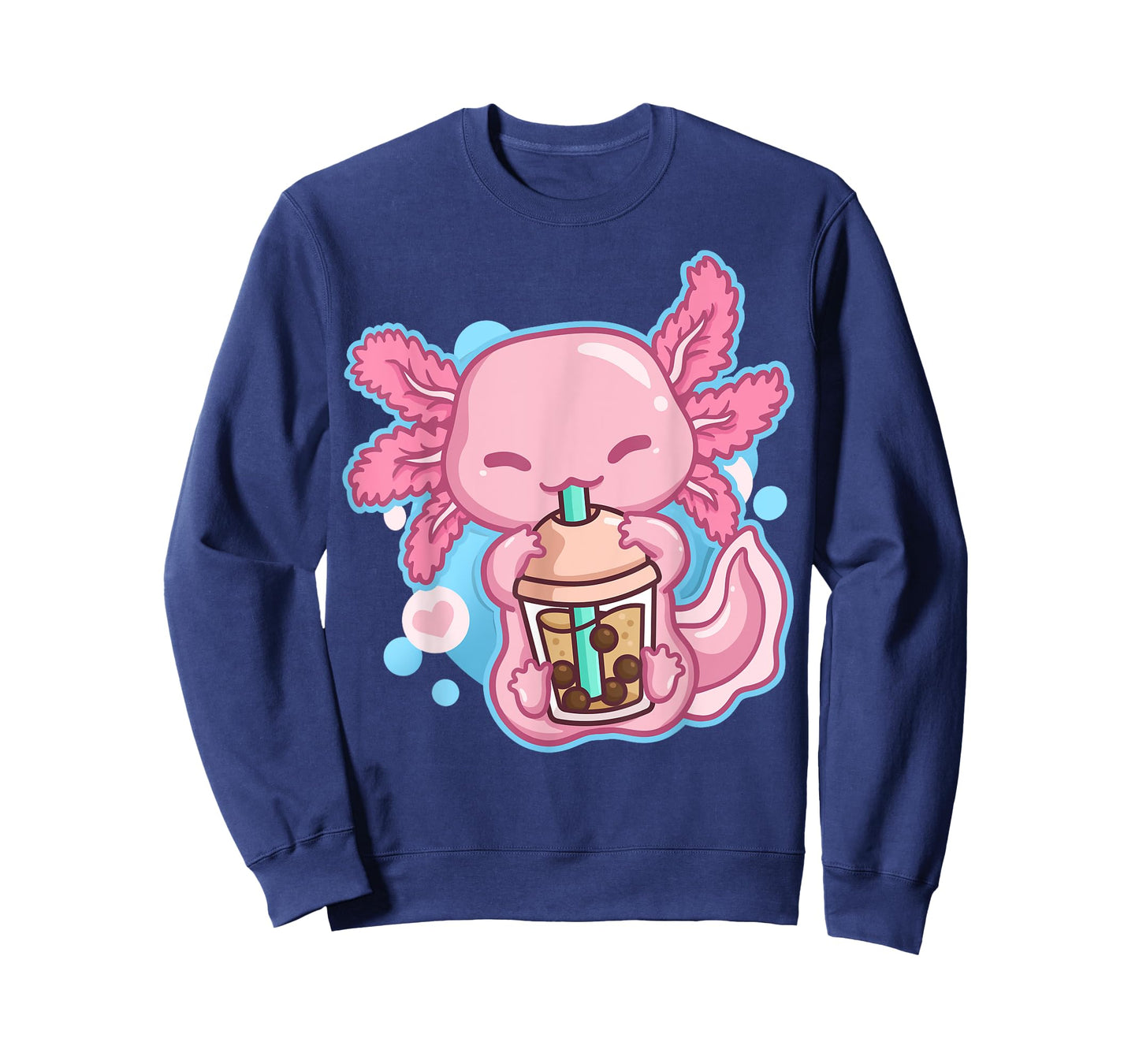 Boba Tea Bubble Tea Milk Tea Anime Axolotl T-Shirt Small