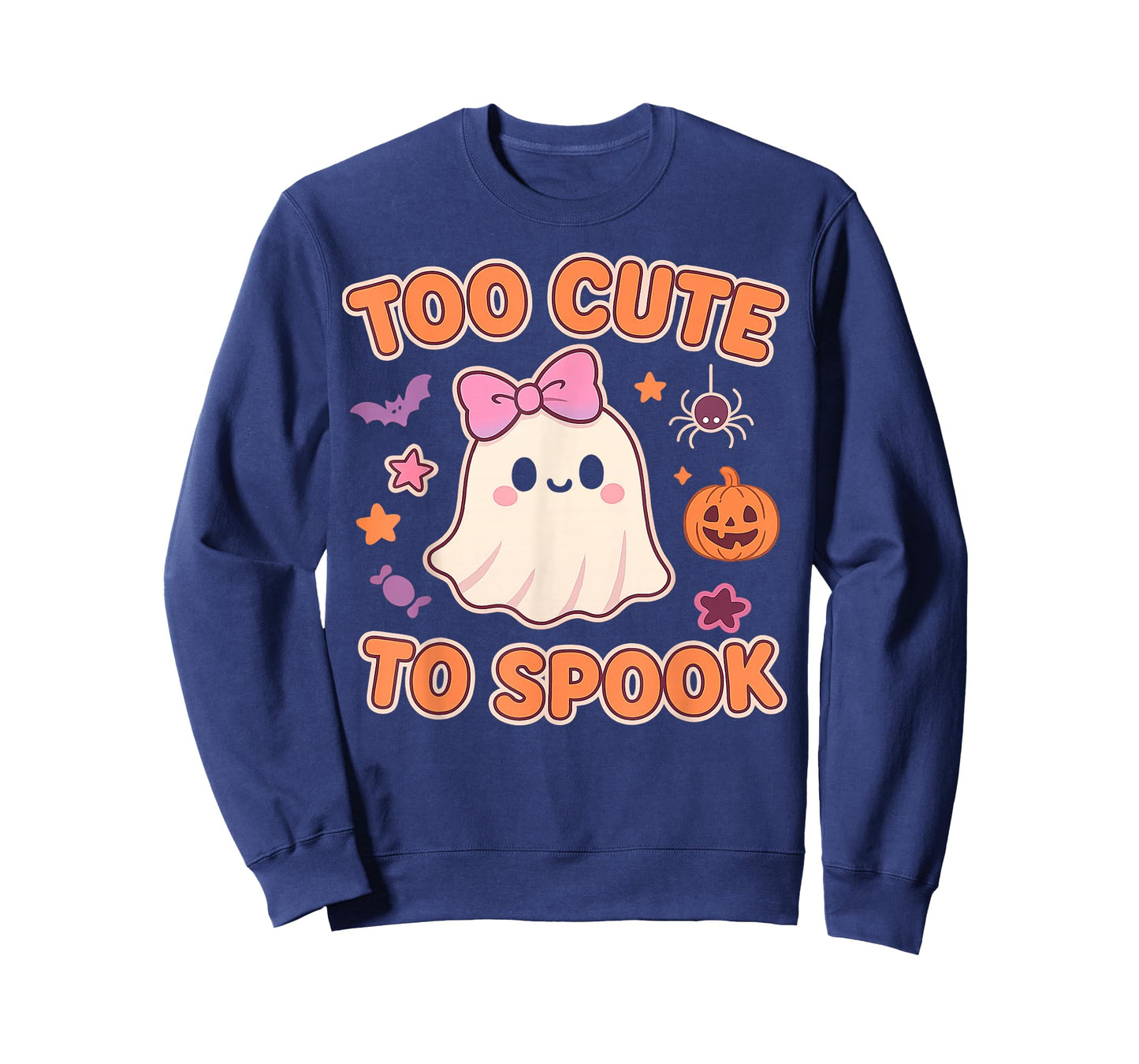 Kawaii Halloween Ghost, Too Cute to Spook Pastel T-Shirt