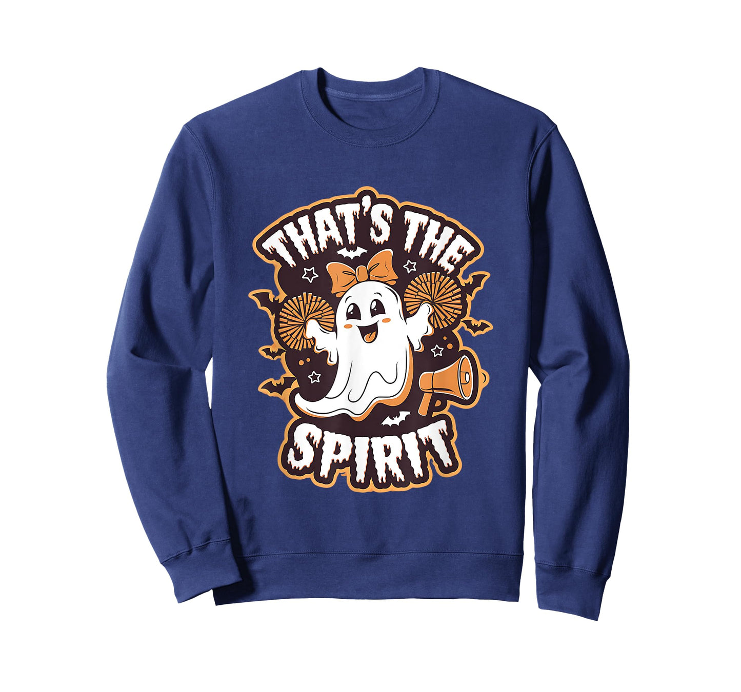 Spooky Cheerleader Ghost Halloween Costume Cheer Mom Spirit T-Shirt