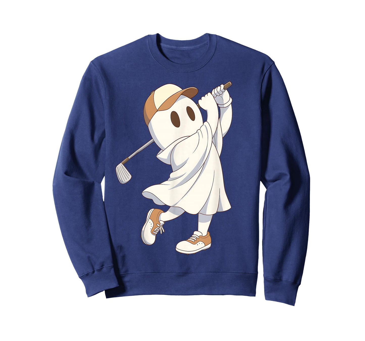 Funny Golf Costume Halloween Ghost Playing Graphic T-Shirt