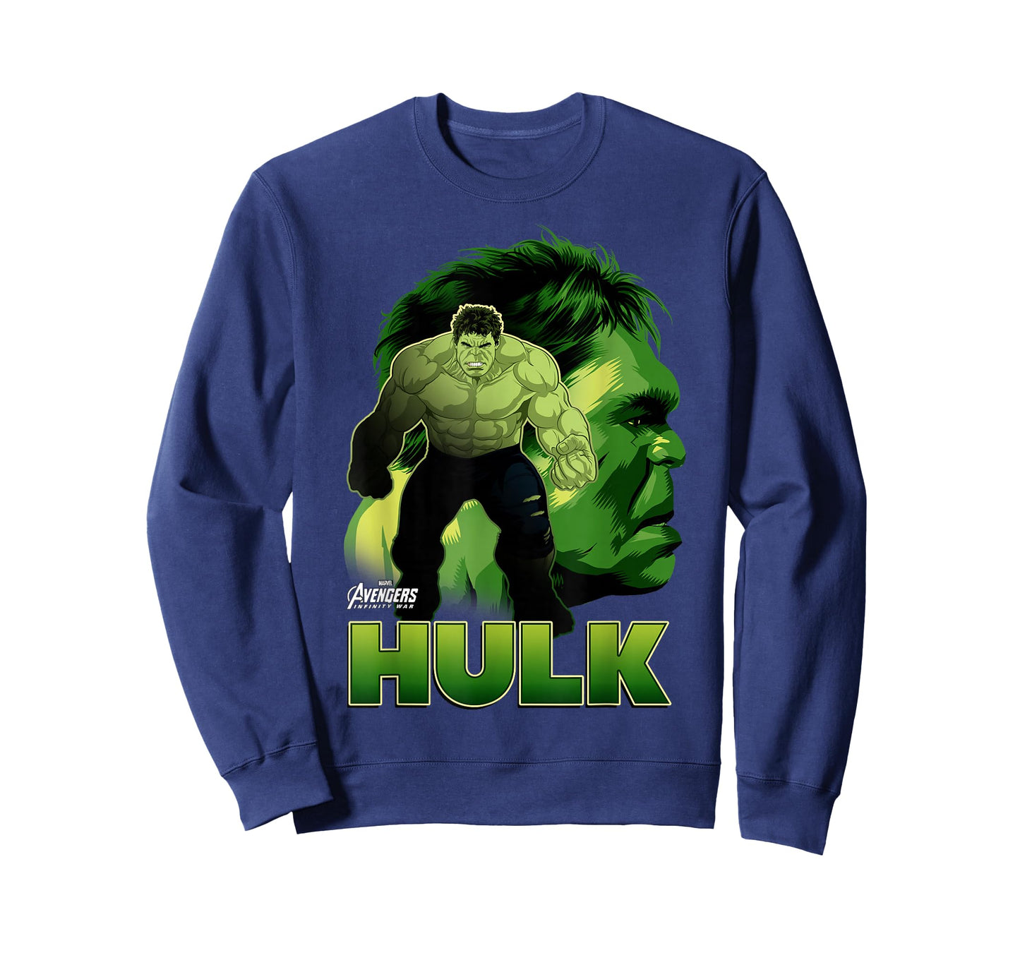 Marvel Infinity War Hulk Big Head Profile Graphic T-Shirt T-Shirt