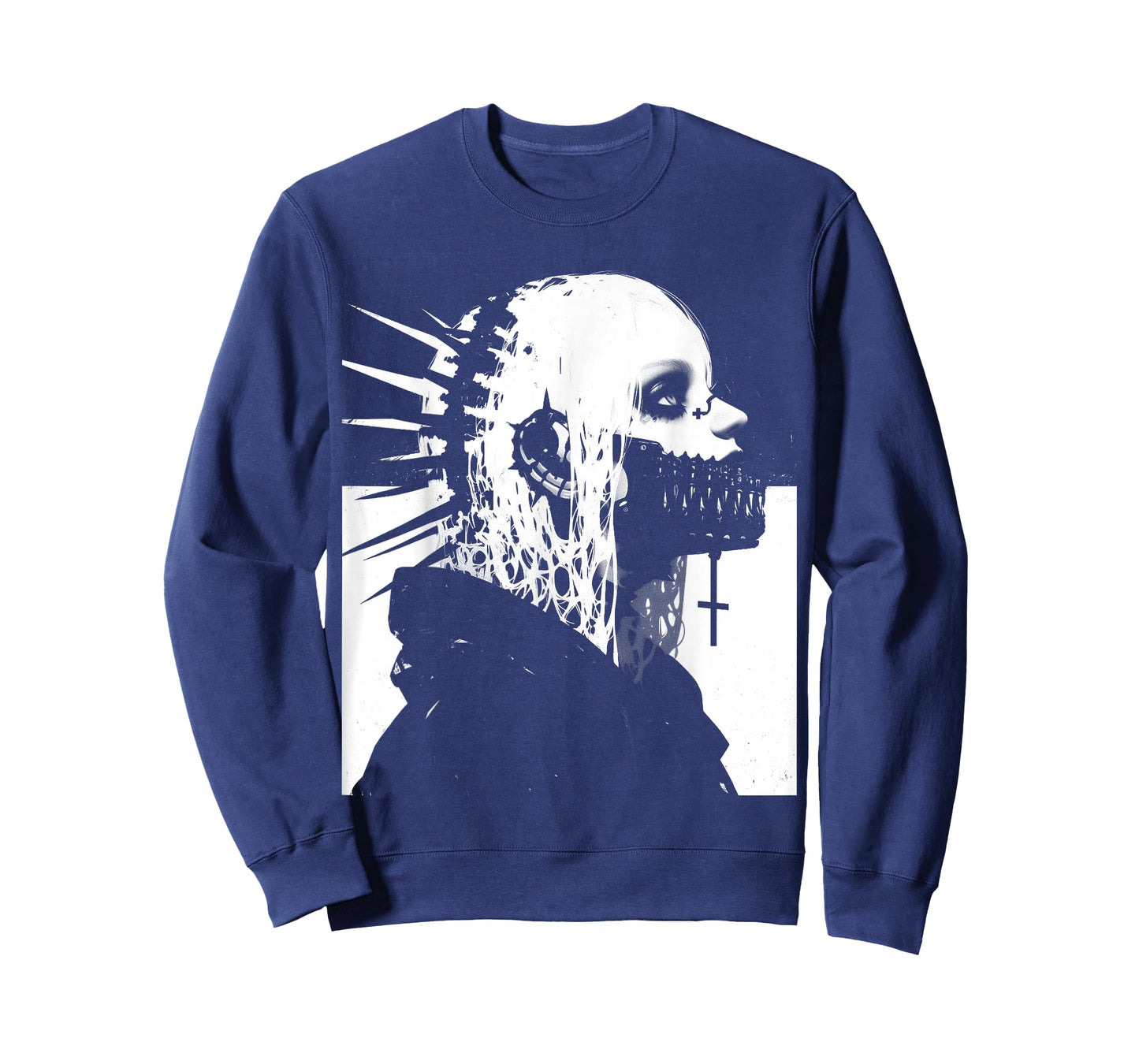 Horror Techwear Ghoul Girl Cybergoth Gothic Anime Manga T-Shirt