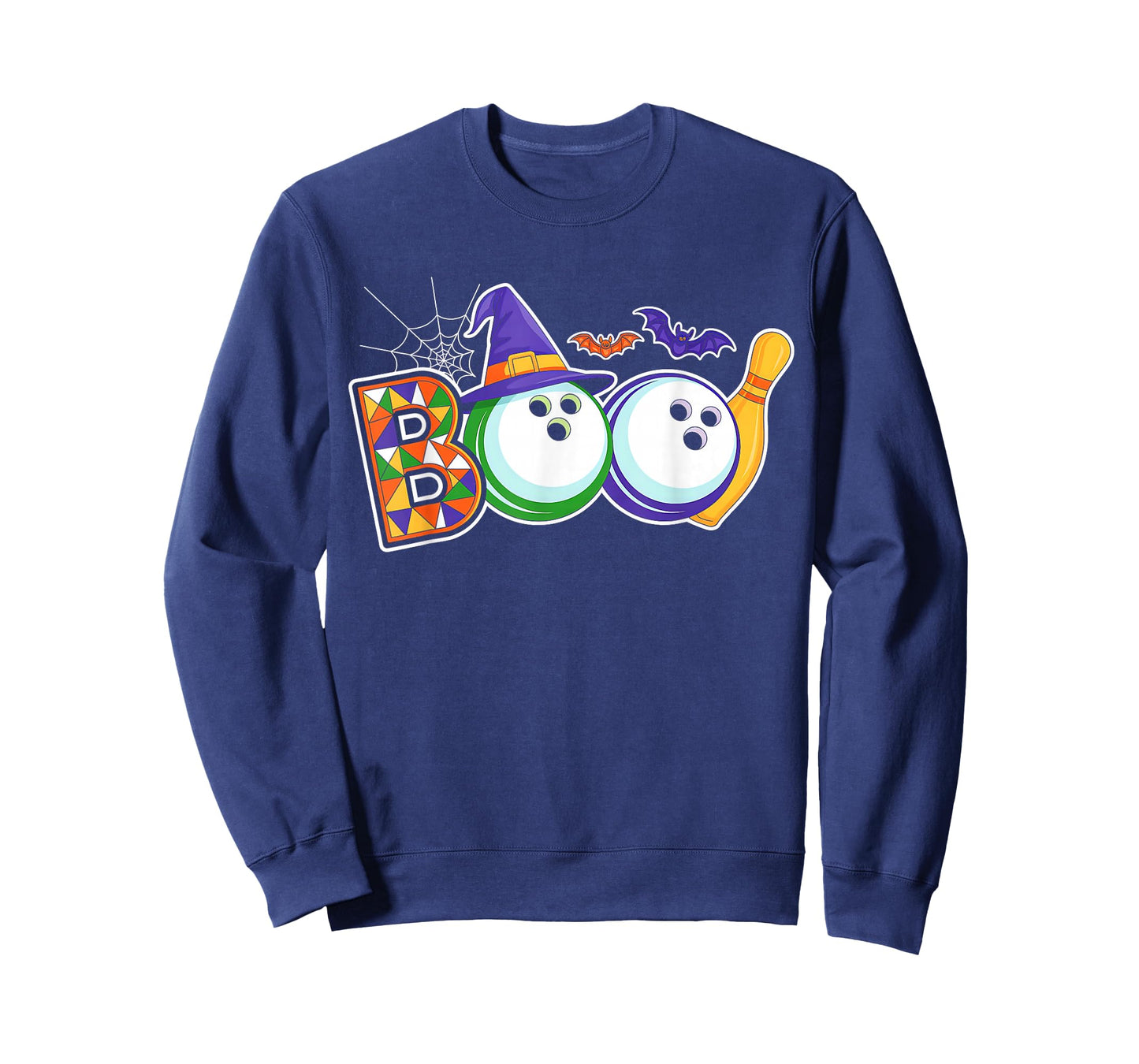 Bowling Boo Creepy Halloween Costume Pumpkin Bowling Lover T-Shirt