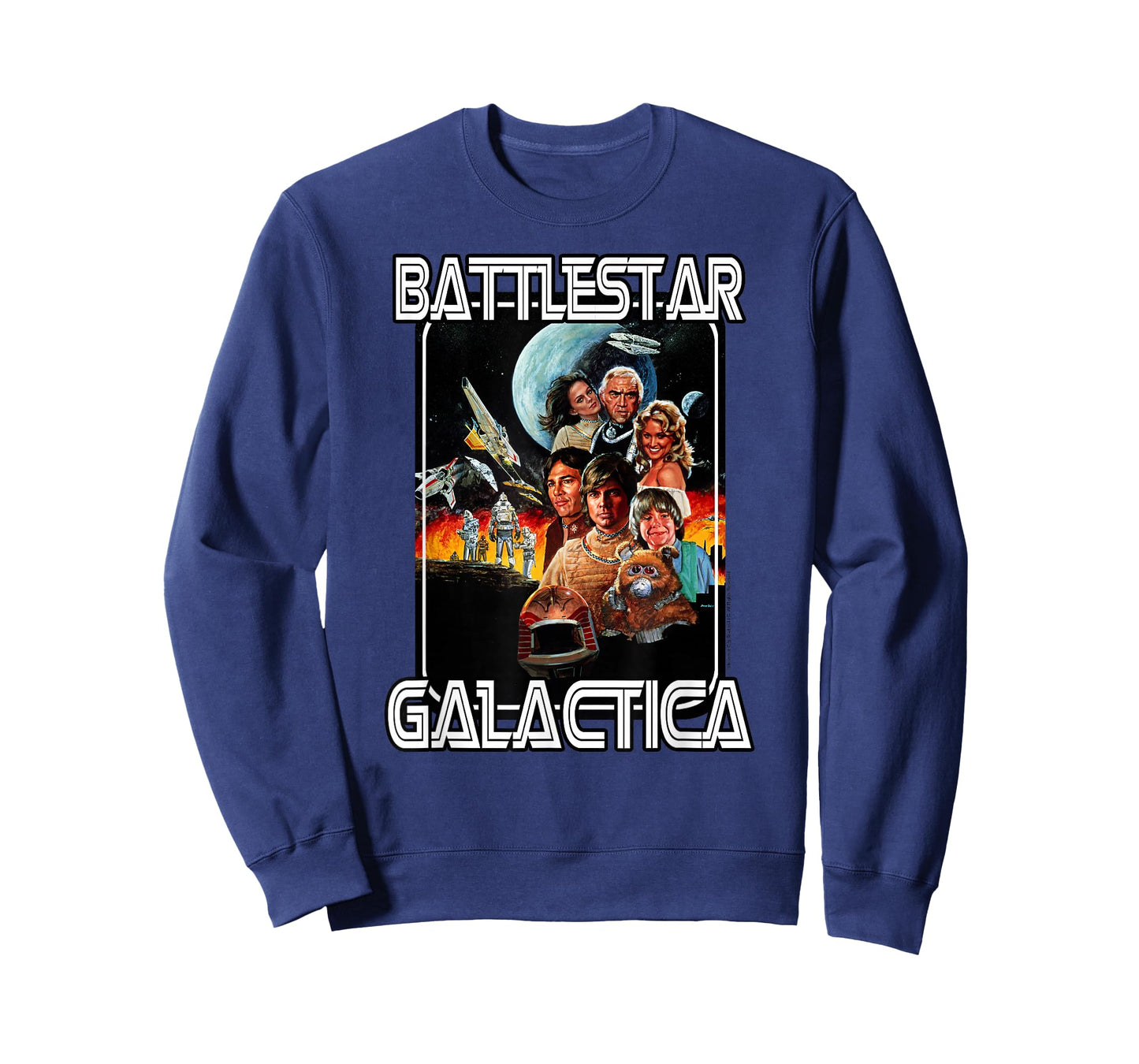 Battlestar Galactica Retro Poster T-Shirt Small