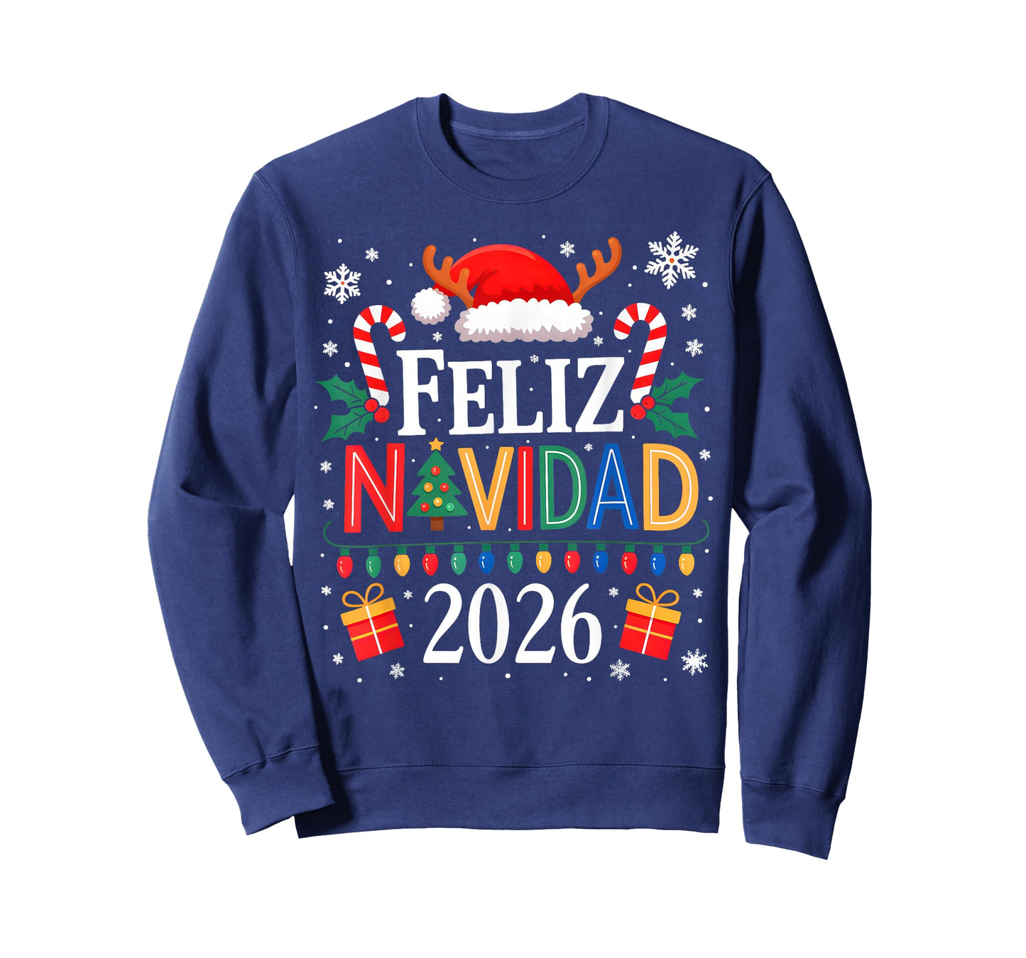 Feliz Navidad 2026 Matching Family Spanish Christmas Mexican T-Shirt
