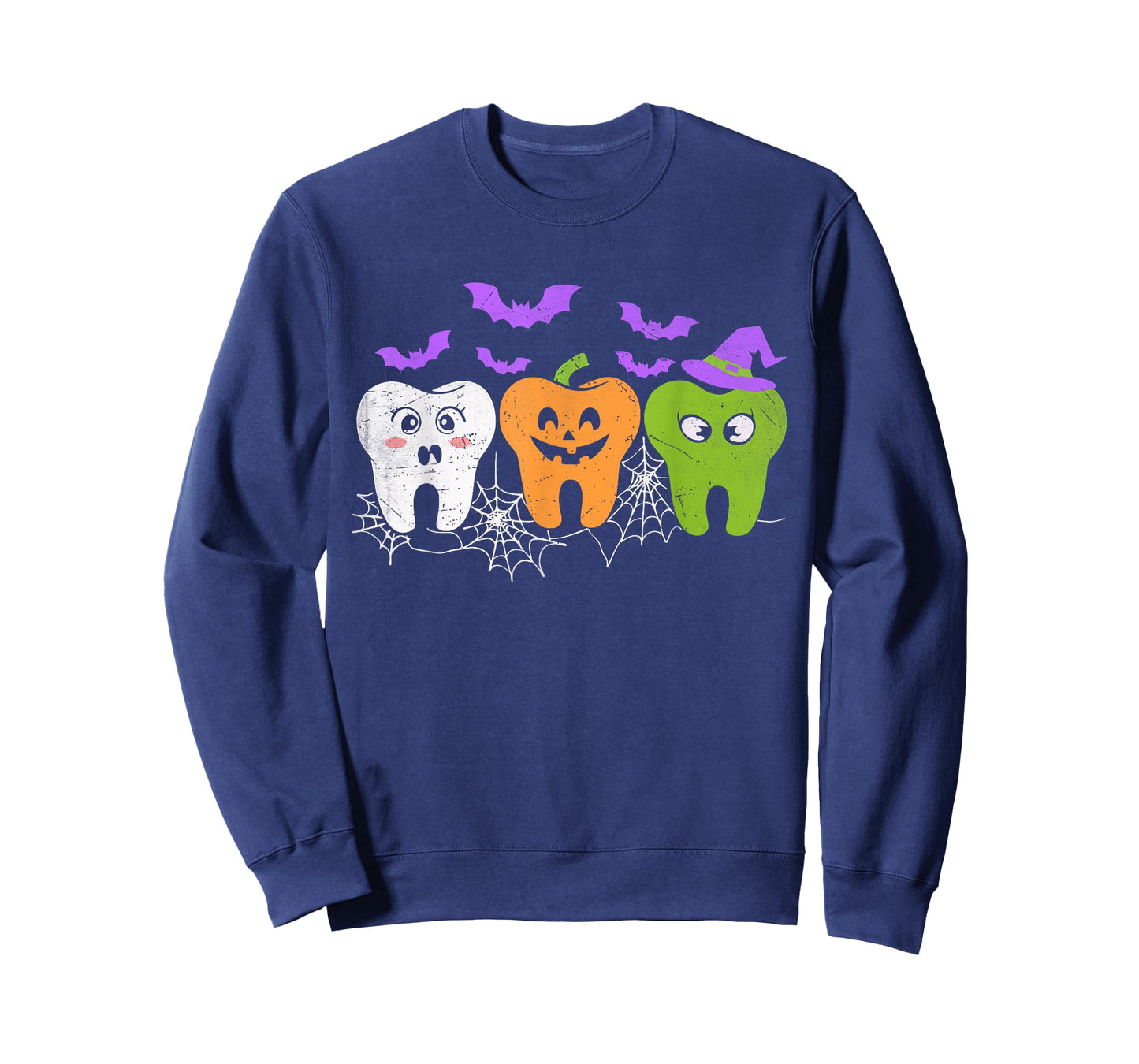 Teeth Ghost Pumpkin Witch Cute Dental Halloween Dentist T-Shirt