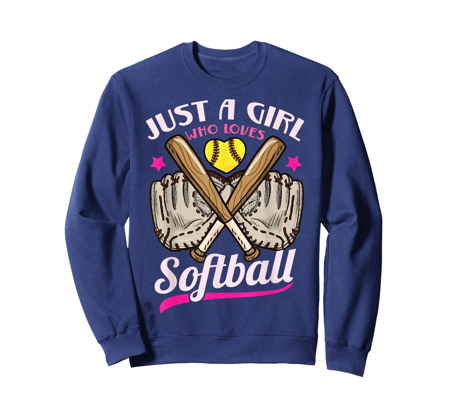 Softball Just a Girl Who Loves Softball Softball Player T-Shirt